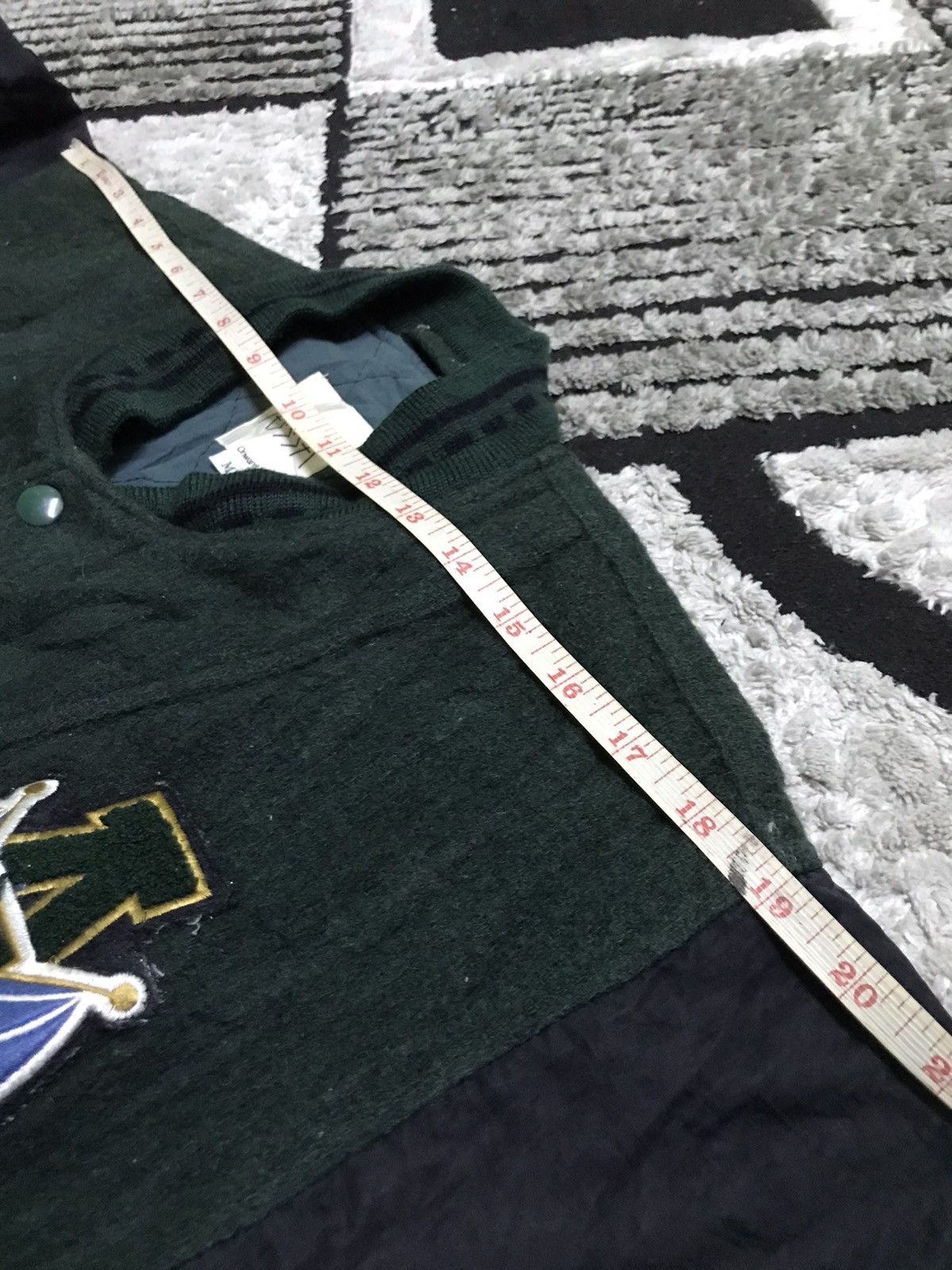 Japanese Brand ASSSA studio wool varsity jacket Size US XL / EU 56 / 4 - 6 Thumbnail