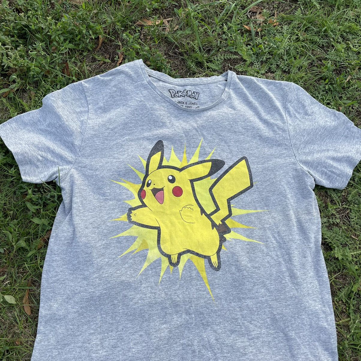 Cartoon Network Vintage Y2K Pikachu Pokémon Tee Face Film Art Print Band Size US M / EU 48-50 / 2 - 2 Thumbnail