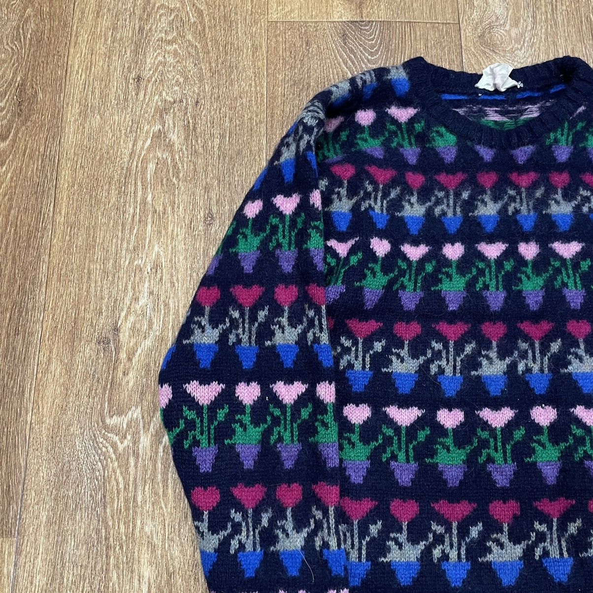 Vintage Vintage Y2K Knit Sweater All Over Print Rave Streetwear S Size US S / EU 44-46 / 1 - 4 Thumbnail