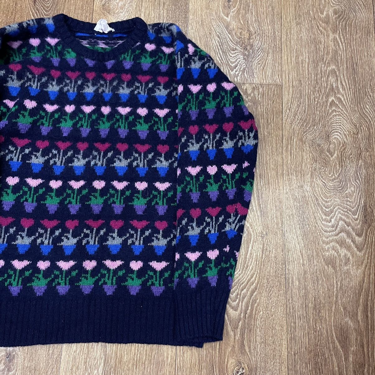 Vintage Vintage Y2K Knit Sweater All Over Print Rave Streetwear S Size US S / EU 44-46 / 1 - 2 Thumbnail