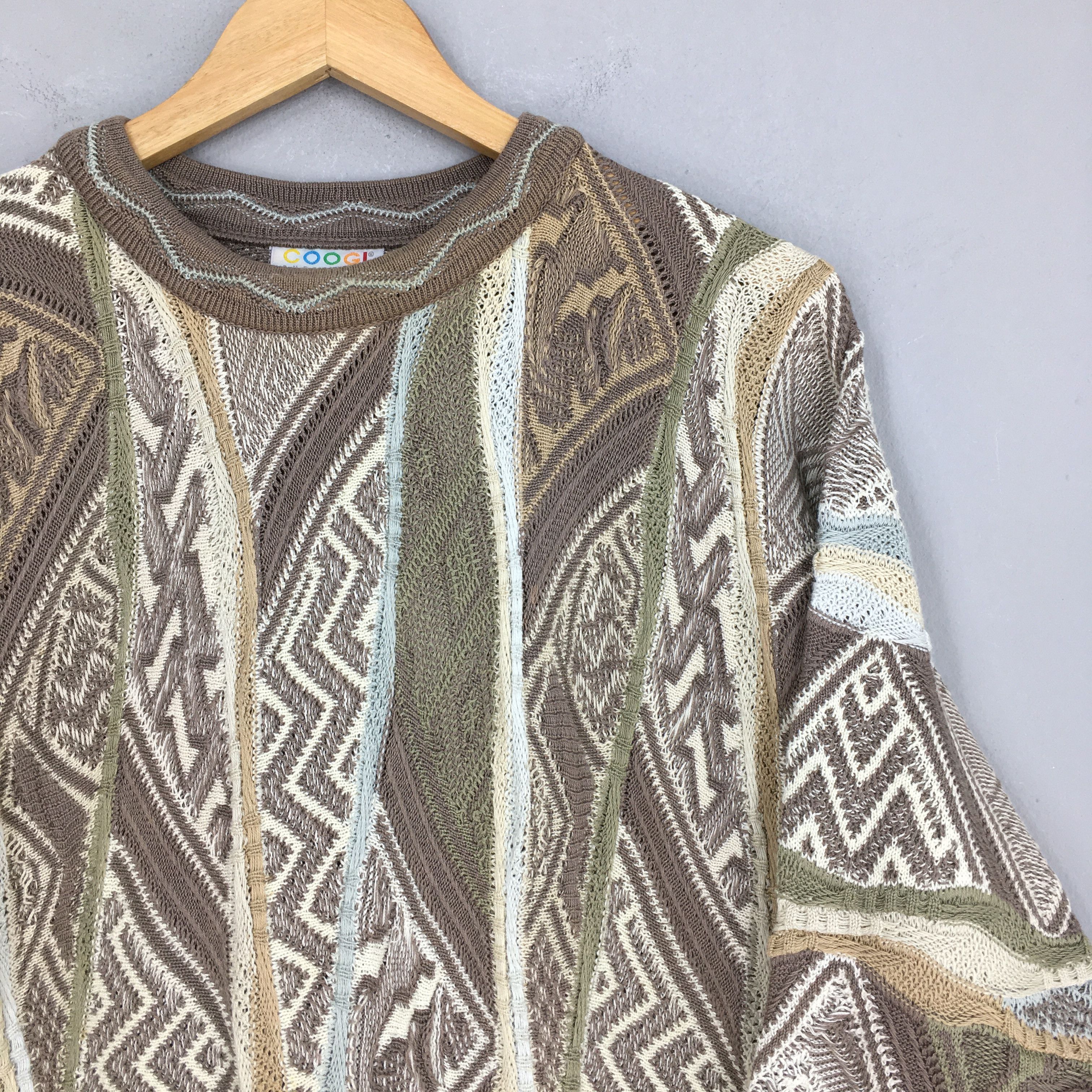 Coogi × Vintage Vintage Coogi 3D Australia Abstract Navajo Knitwear Medium Size US M / EU 48-50 / 2 - 2 Thumbnail