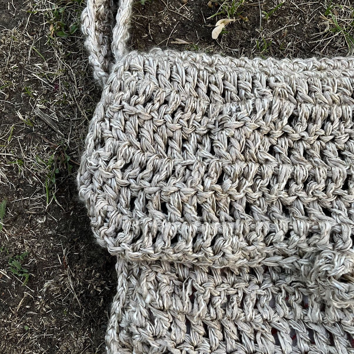 Vintage Vintage Y2K Handmade Crochet Crossbody Bag Cream Japanese OS Size ONE SIZE - 3 Thumbnail