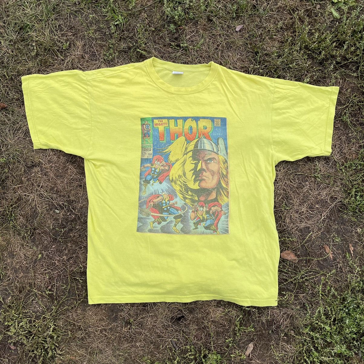 Vintage Vintage Y2K Marvel Thor Sun Faded Graphic Tee Grunge Boxy L Size US L / EU 52-54 / 3 - 1 Thumbnail