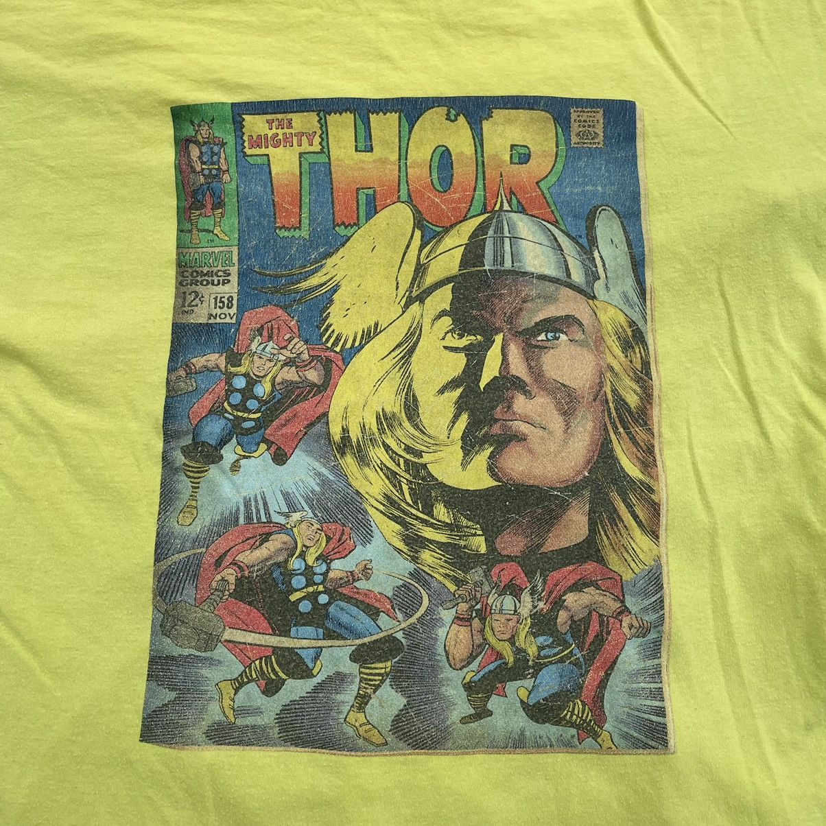 Vintage Vintage Y2K Marvel Thor Sun Faded Graphic Tee Grunge Boxy L Size US L / EU 52-54 / 3 - 2 Thumbnail