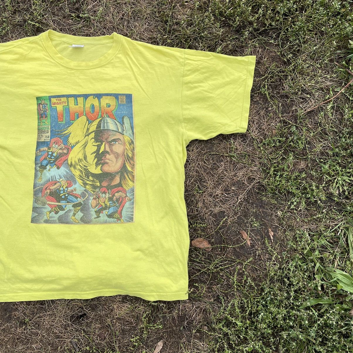 Vintage Vintage Y2K Marvel Thor Sun Faded Graphic Tee Grunge Boxy L Size US L / EU 52-54 / 3 - 3 Thumbnail