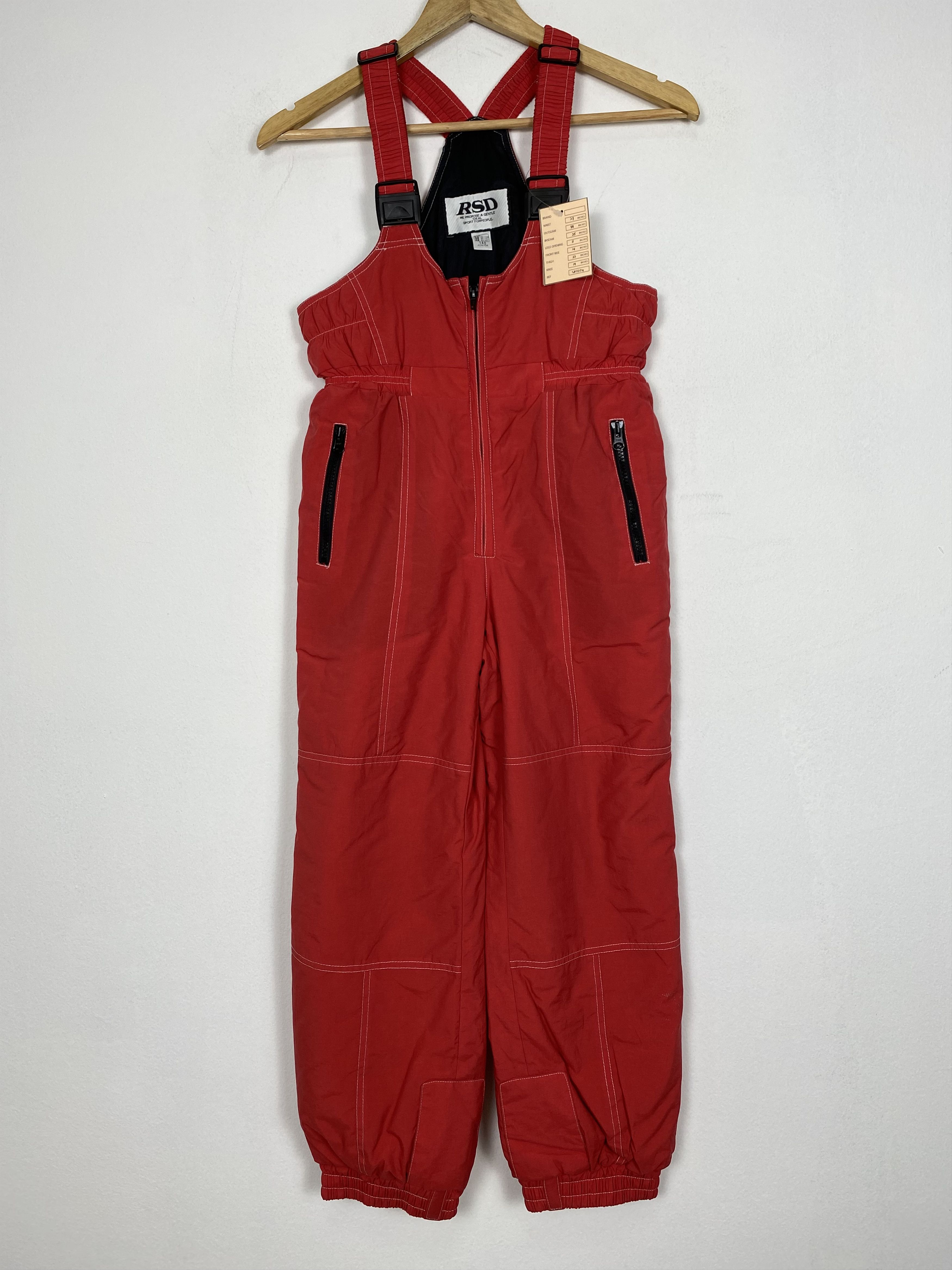 image of Vintage Rsd Workers Coveralls in Red, Men's (Size 27)