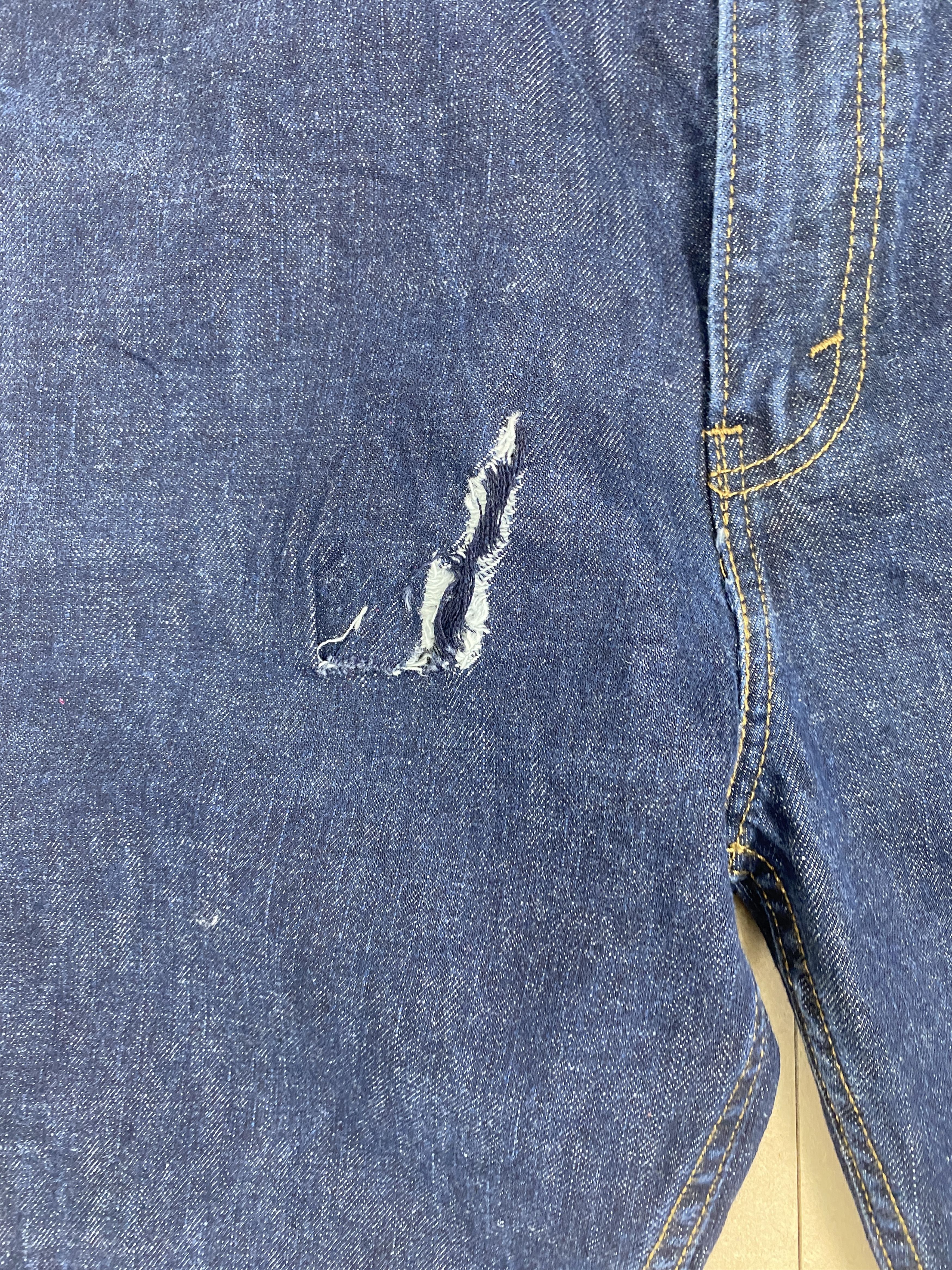 Levi's Vintage Levis 569 Straight Cut Distressed Blue Jeans Size US 43 - 5 Thumbnail
