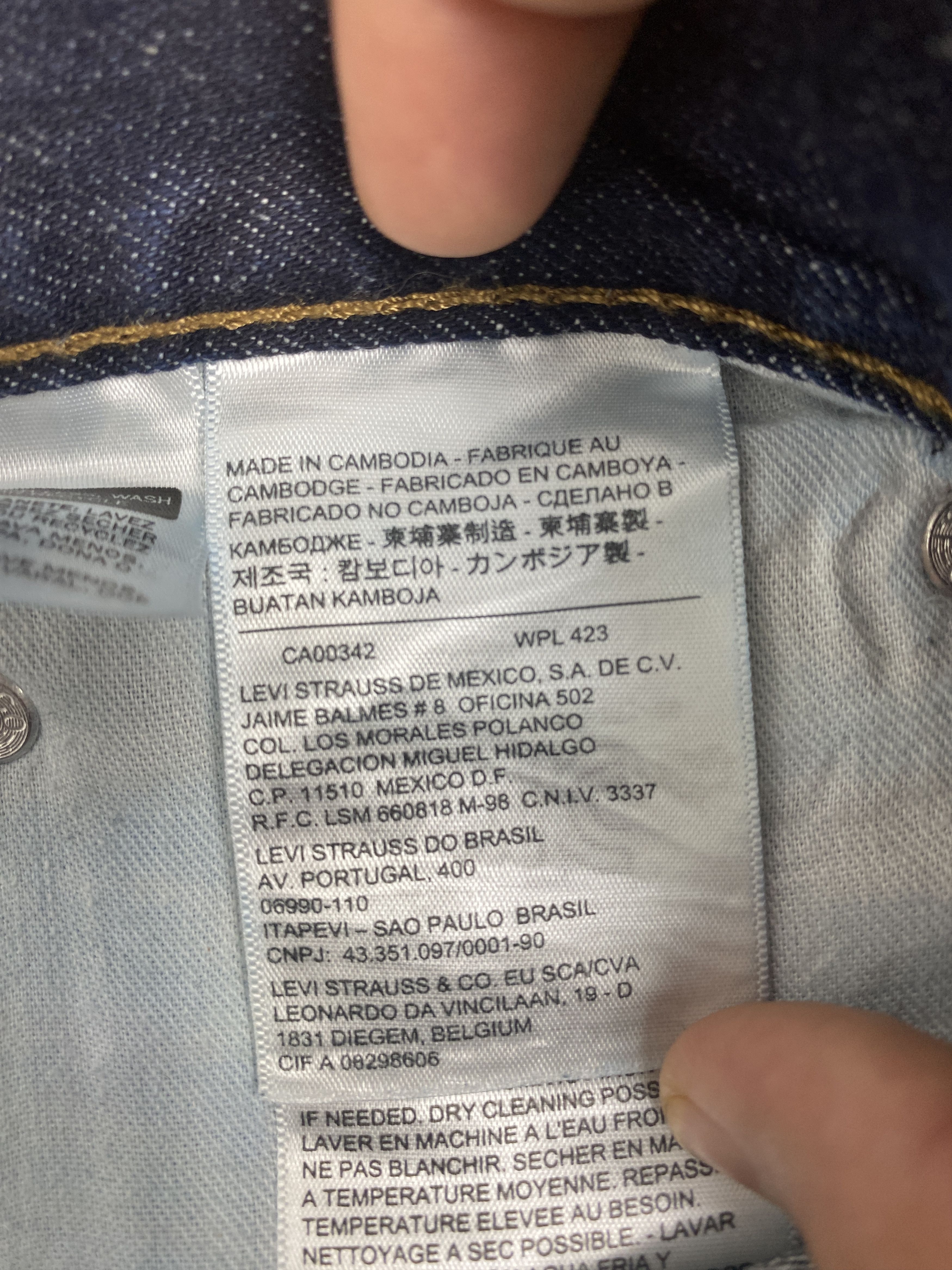 Levi's Vintage Levis 569 Straight Cut Distressed Blue Jeans Size US 43 - 10 Thumbnail