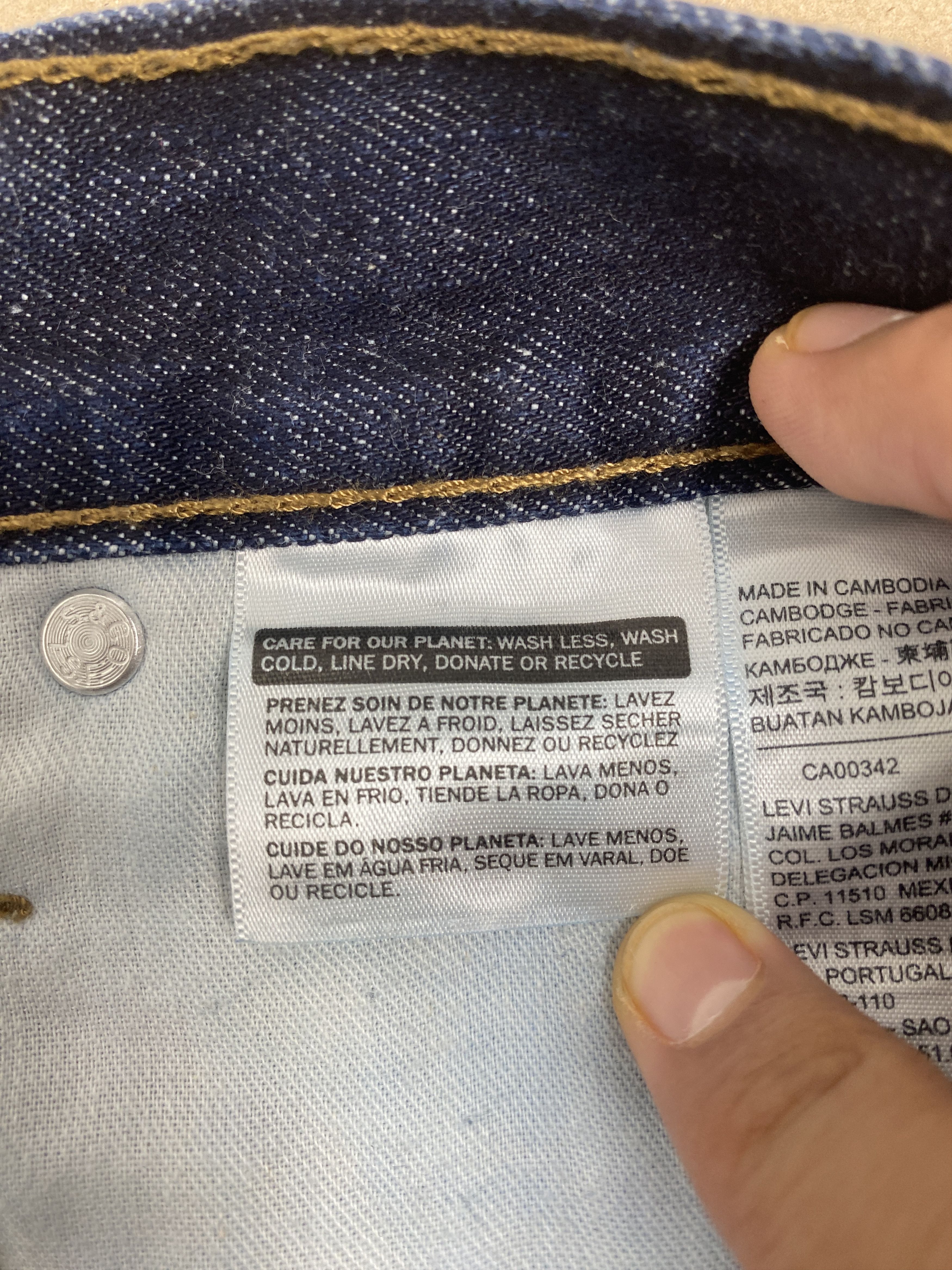 Levi's Vintage Levis 569 Straight Cut Distressed Blue Jeans Size US 43 - 9 Thumbnail