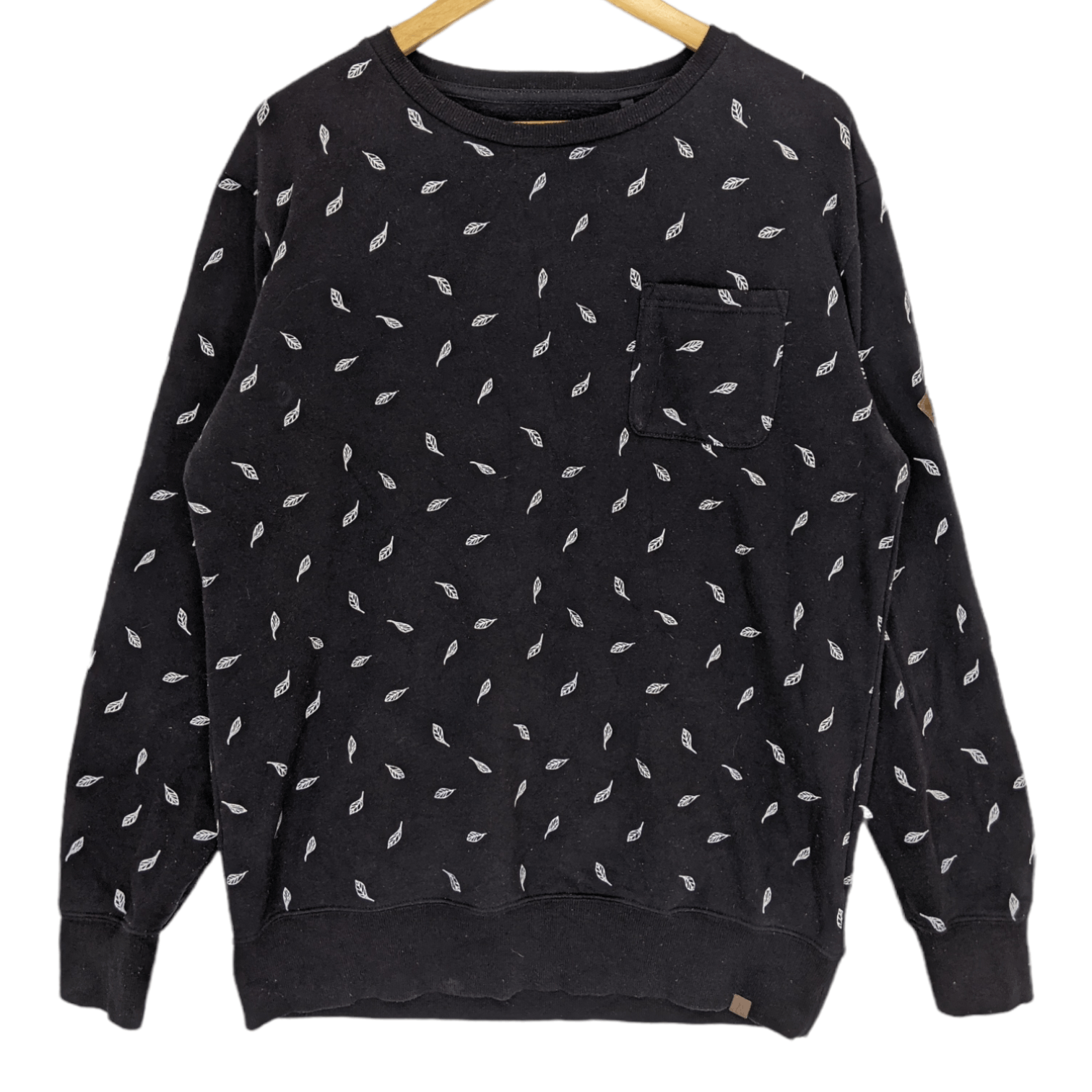 Japanese Brand PARK Full Print Leaf Monogram Jumper Sweatshirt Size US M / EU 48-50 / 2 - 2 Thumbnail