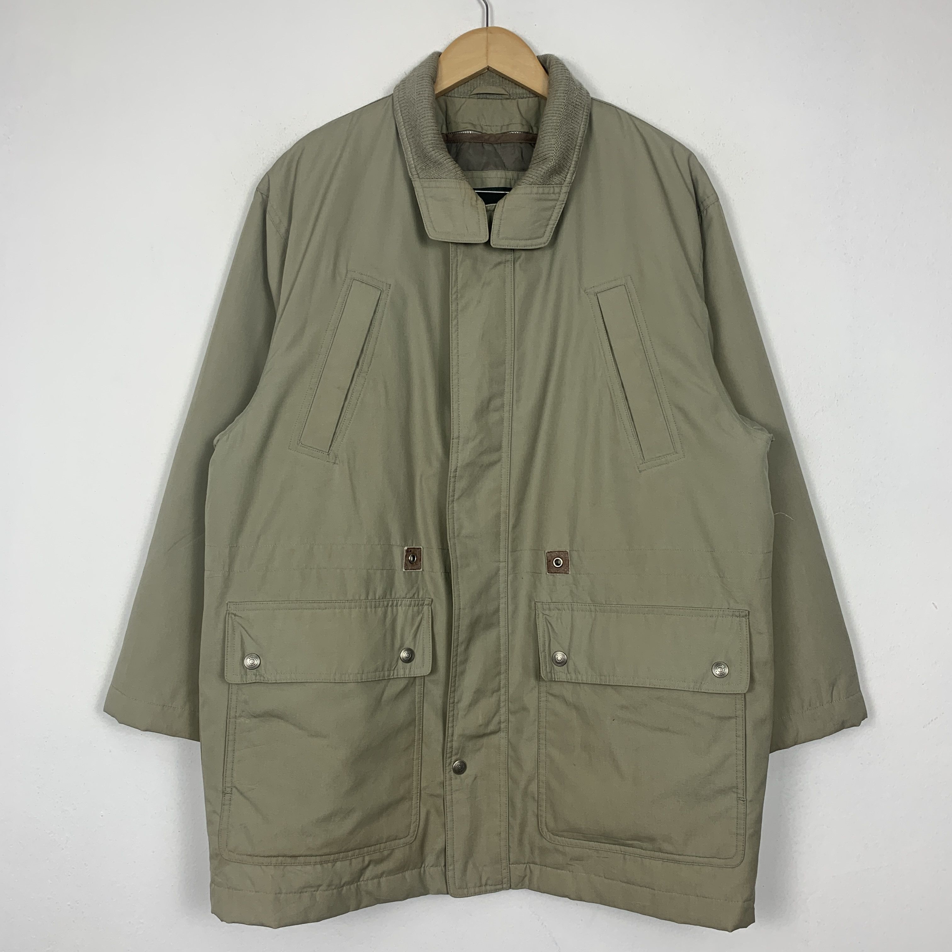 image of Vintage Regatuar Utility Multi Pocket Zip Up Jacket in Khaki, Men's (Size Small)