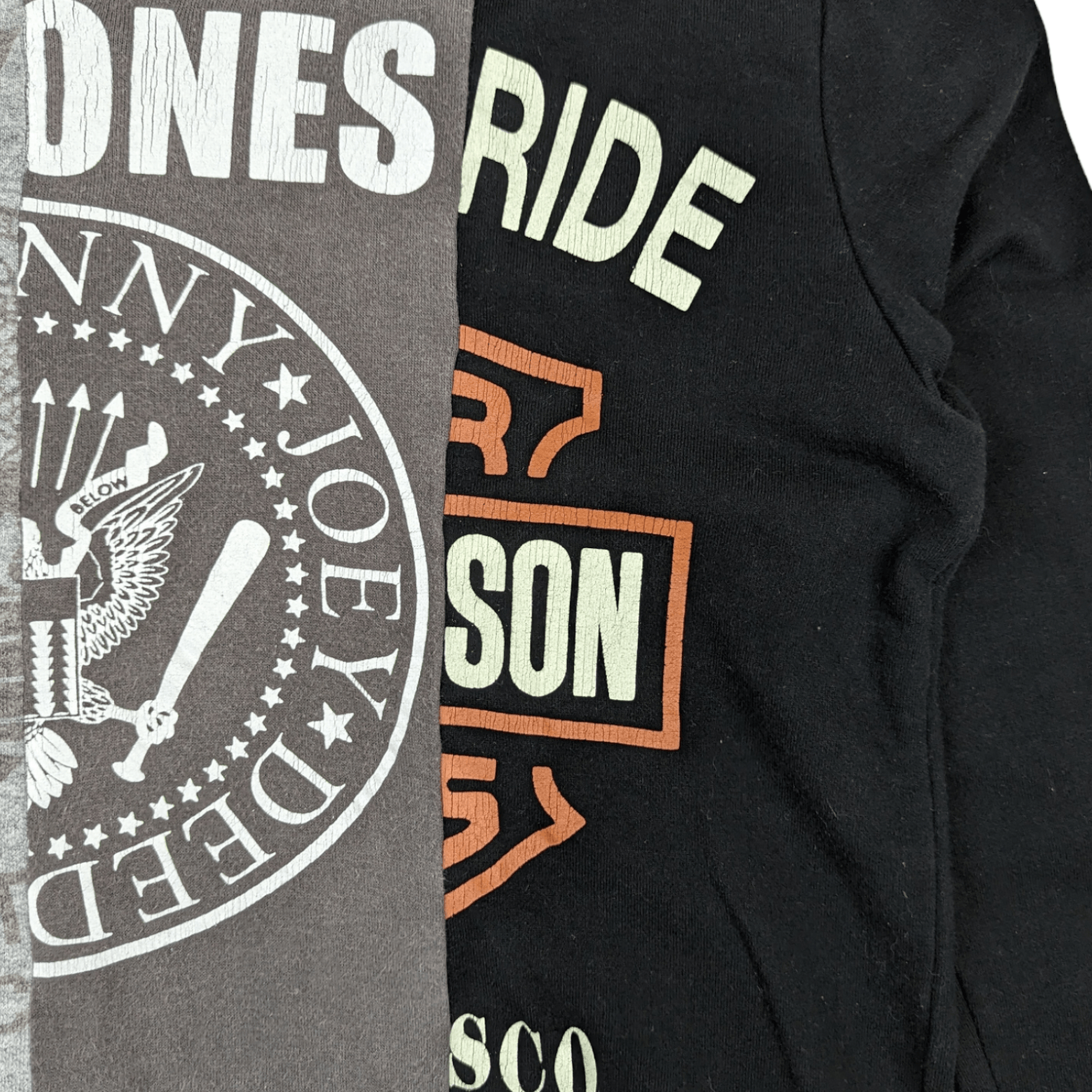 Harley Davidson × Japanese Brand QLAMLS Patchwork Ramones Harley Davidson Army Sweatshirt Size XL / US 12-14 / IT 48-50 - 6 Thumbnail