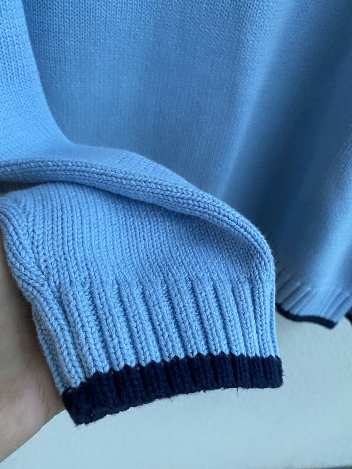 Yves Saint Laurent Blue YSL Sweater Knit Saint Laurent Jacket Size US XL / EU 56 / 4 - 11 Thumbnail