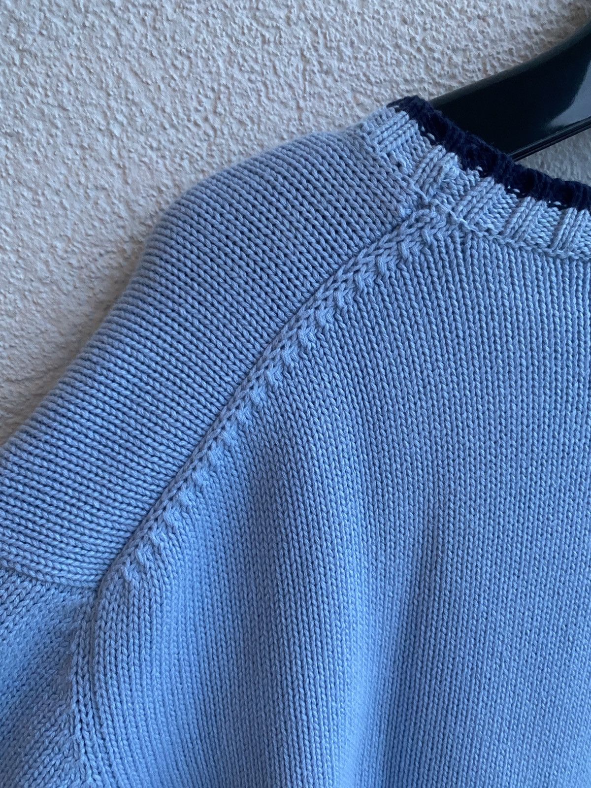 Yves Saint Laurent Blue YSL Sweater Knit Saint Laurent Jacket Size US XL / EU 56 / 4 - 13 Thumbnail
