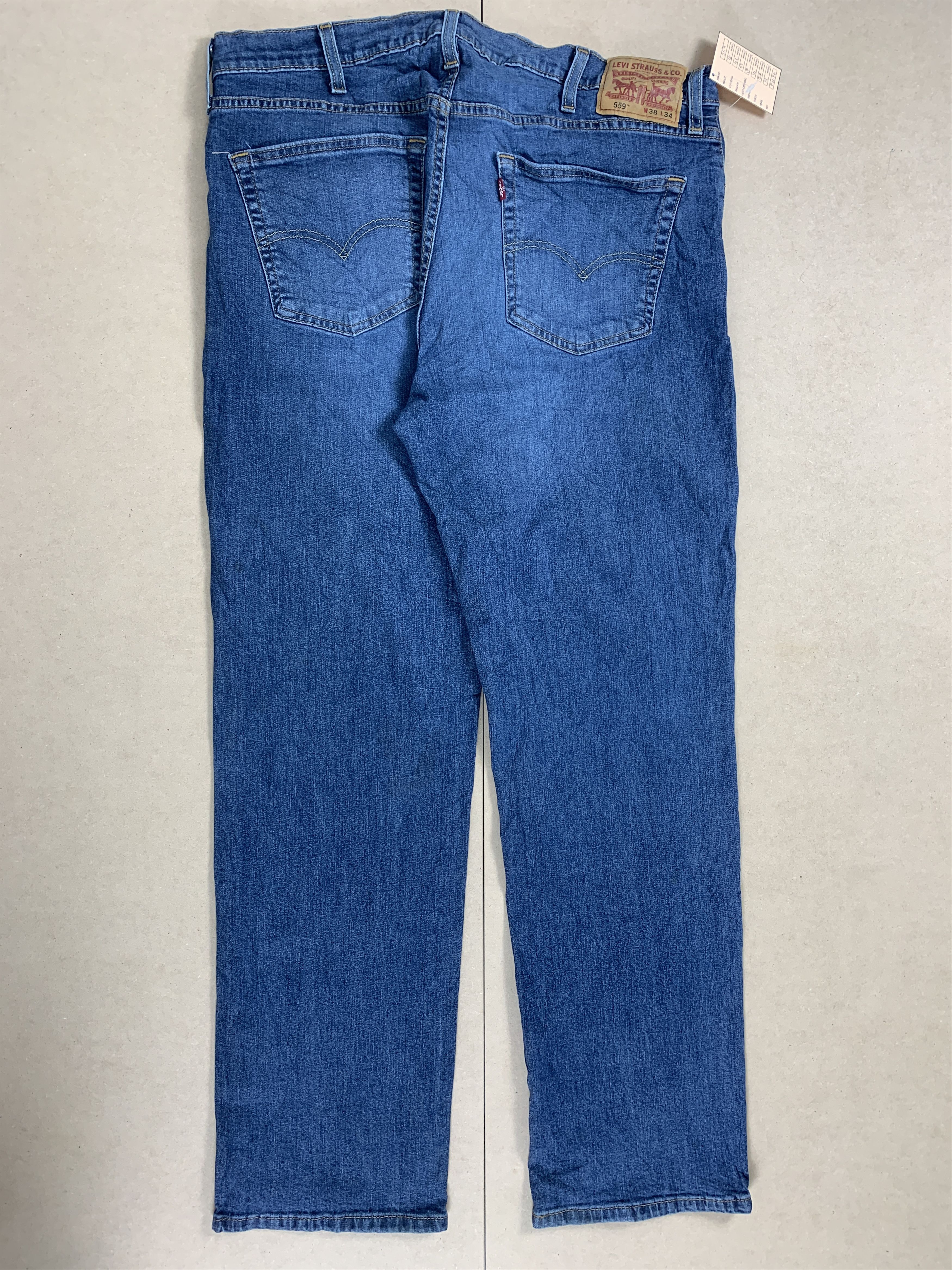 Levi's × Vintage Vintage Levi's 559 Distressed Faded Mid Wash Jeans Size US 38 / EU 54 - 6 Thumbnail