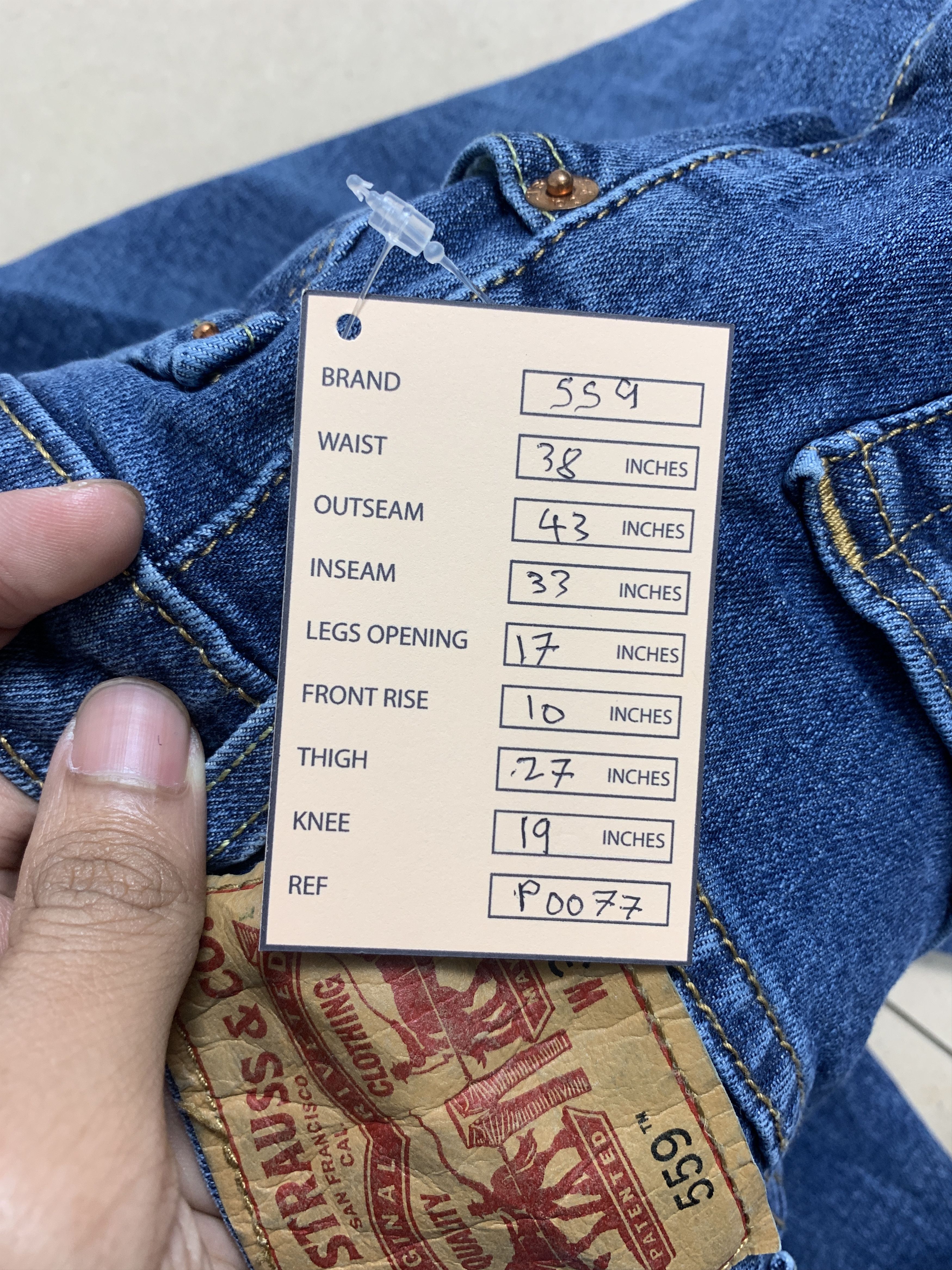 Levi's × Vintage Vintage Levi's 559 Distressed Faded Mid Wash Jeans Size US 38 / EU 54 - 21 Thumbnail