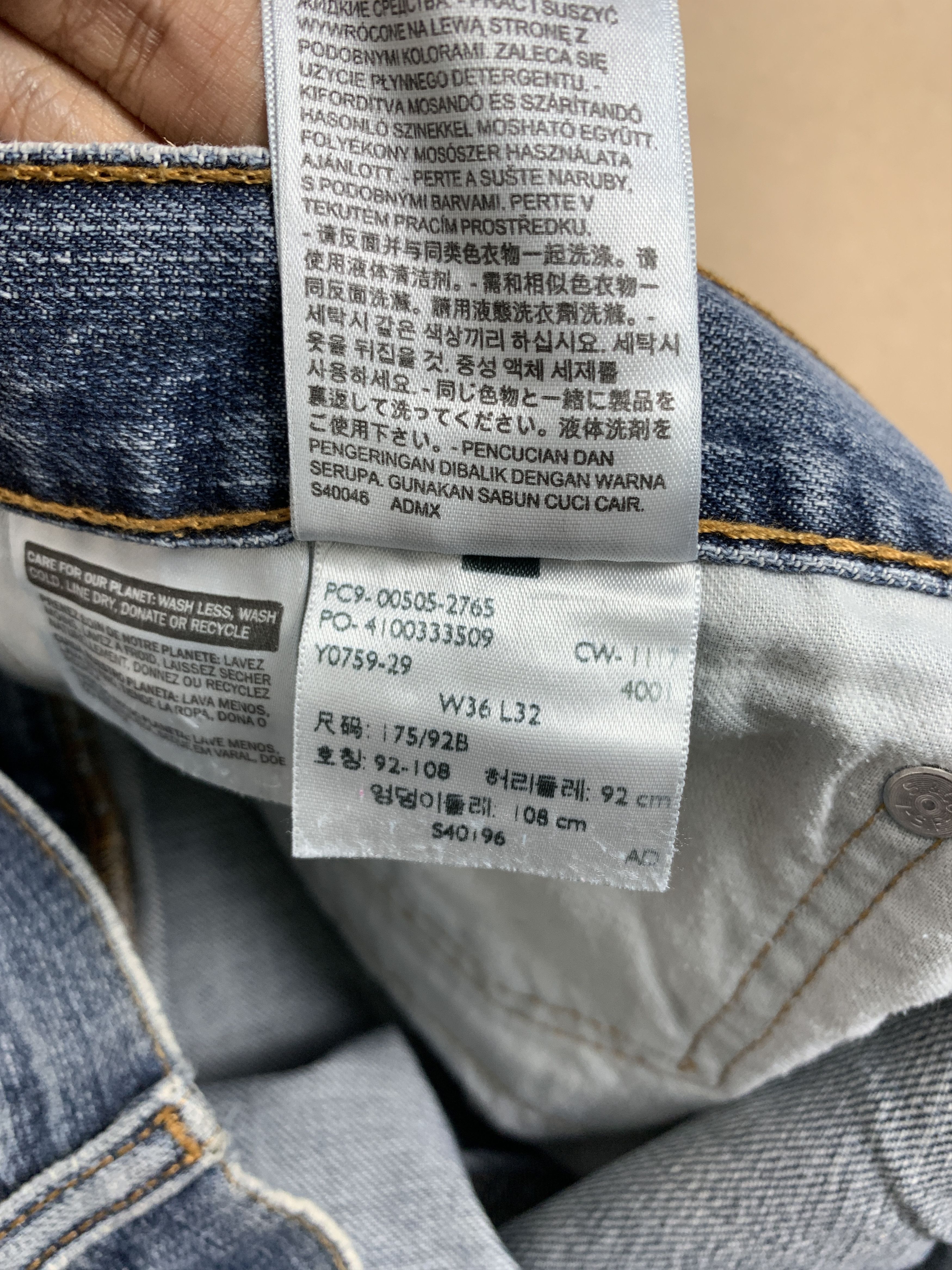 Levi's Vintage LEVI'S 505 Straight Cut Faded Jeans P0372 Size US 32 / EU 48 - 15 Thumbnail
