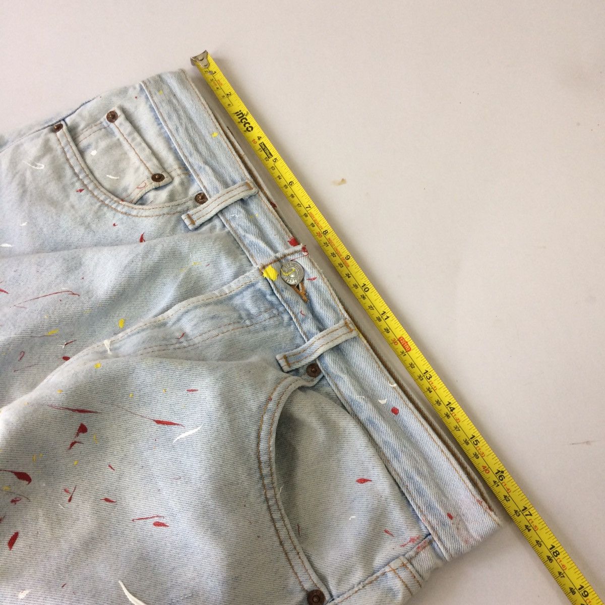 Levi's 80 Levi’s 501 Painted paint Helmut Lang style pants Size US 32 / EU 48 - 17 Thumbnail