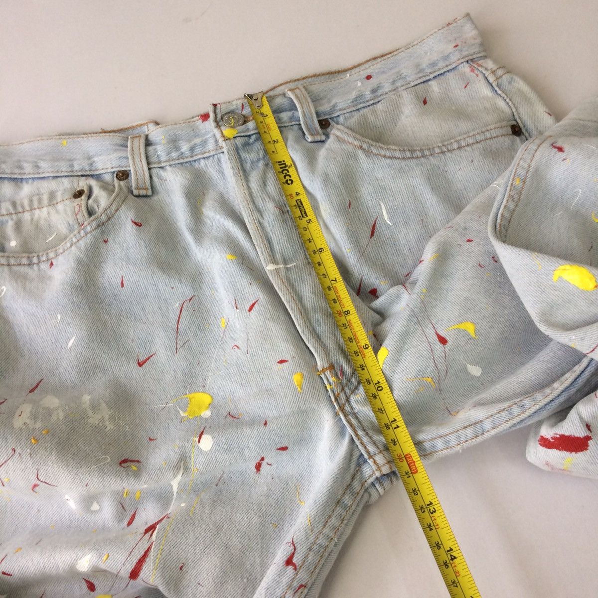 Levi's 80 Levi’s 501 Painted paint Helmut Lang style pants Size US 32 / EU 48 - 12 Thumbnail