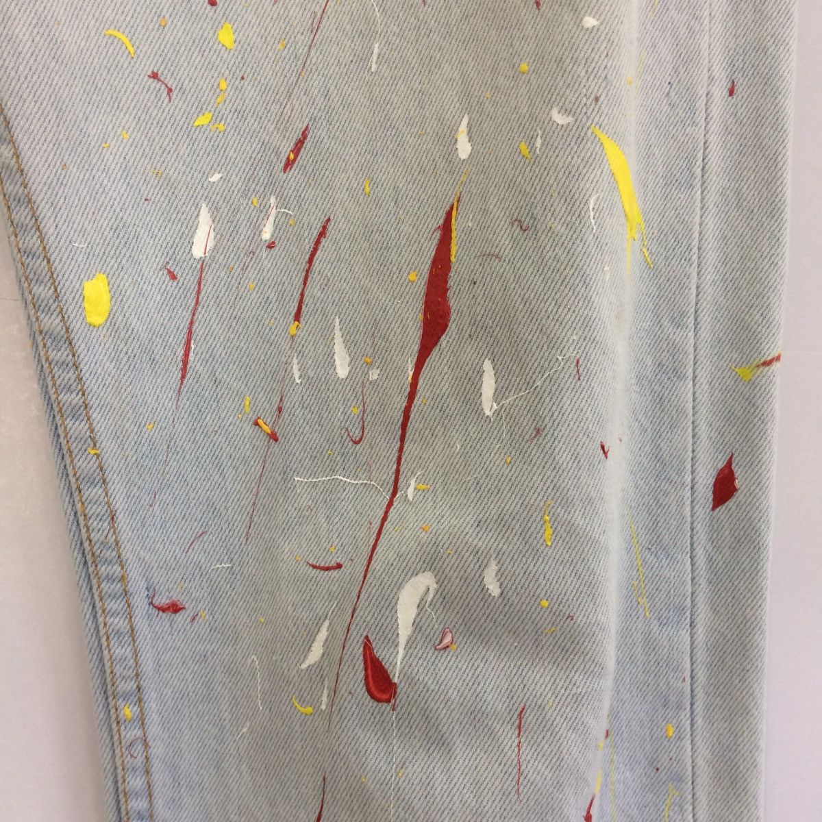 Levi's 80 Levi’s 501 Painted paint Helmut Lang style pants Size US 32 / EU 48 - 6 Thumbnail