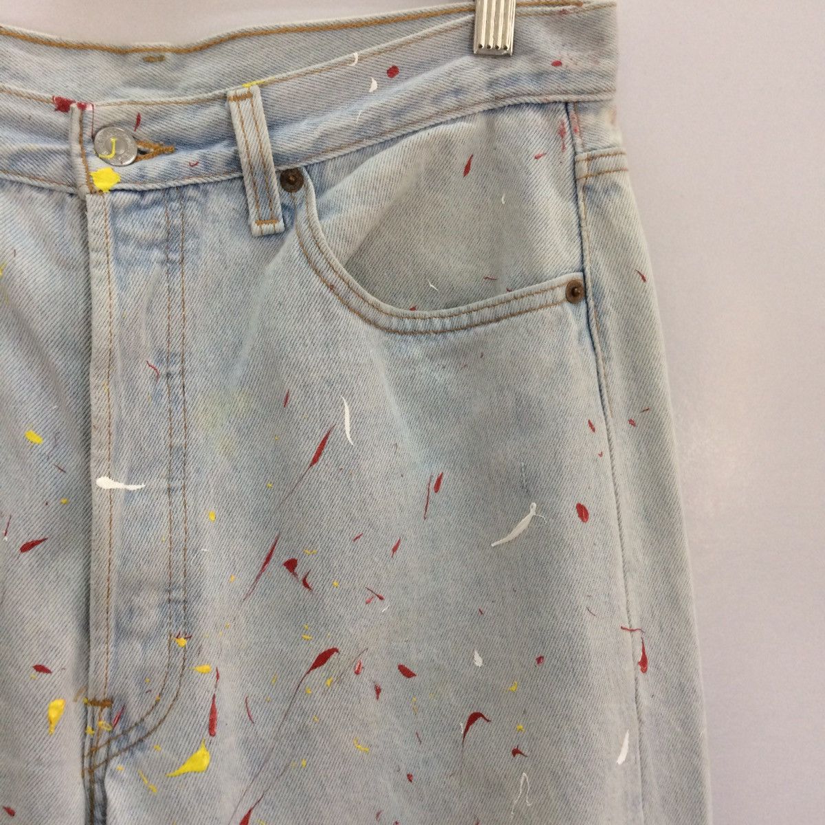 Levi's 80 Levi’s 501 Painted paint Helmut Lang style pants Size US 32 / EU 48 - 5 Thumbnail