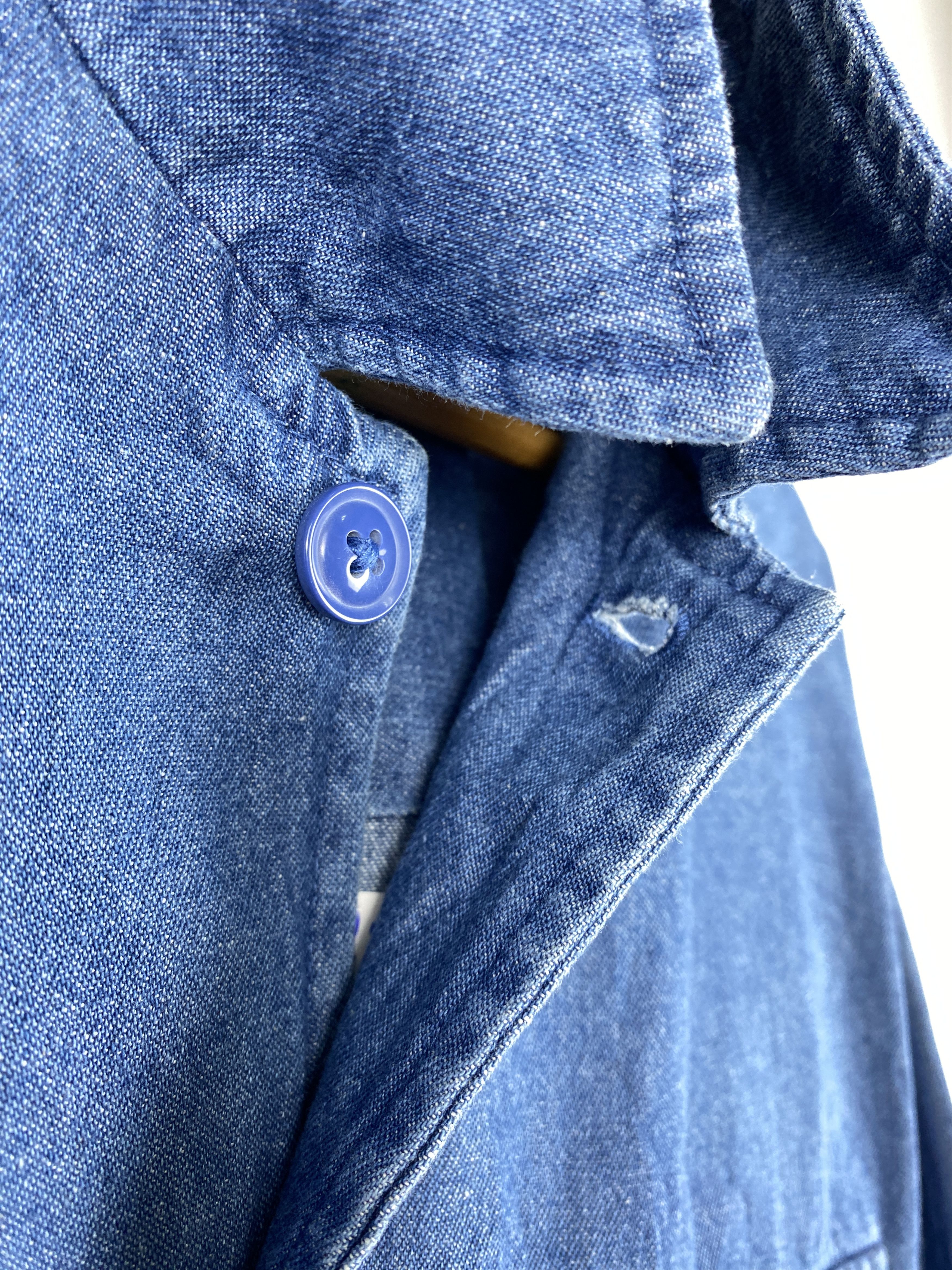 Japanese Brand × Vintage Vintage Lounge Wear Button Up Denim Jacket Size US L / EU 52-54 / 3 - 6 Thumbnail