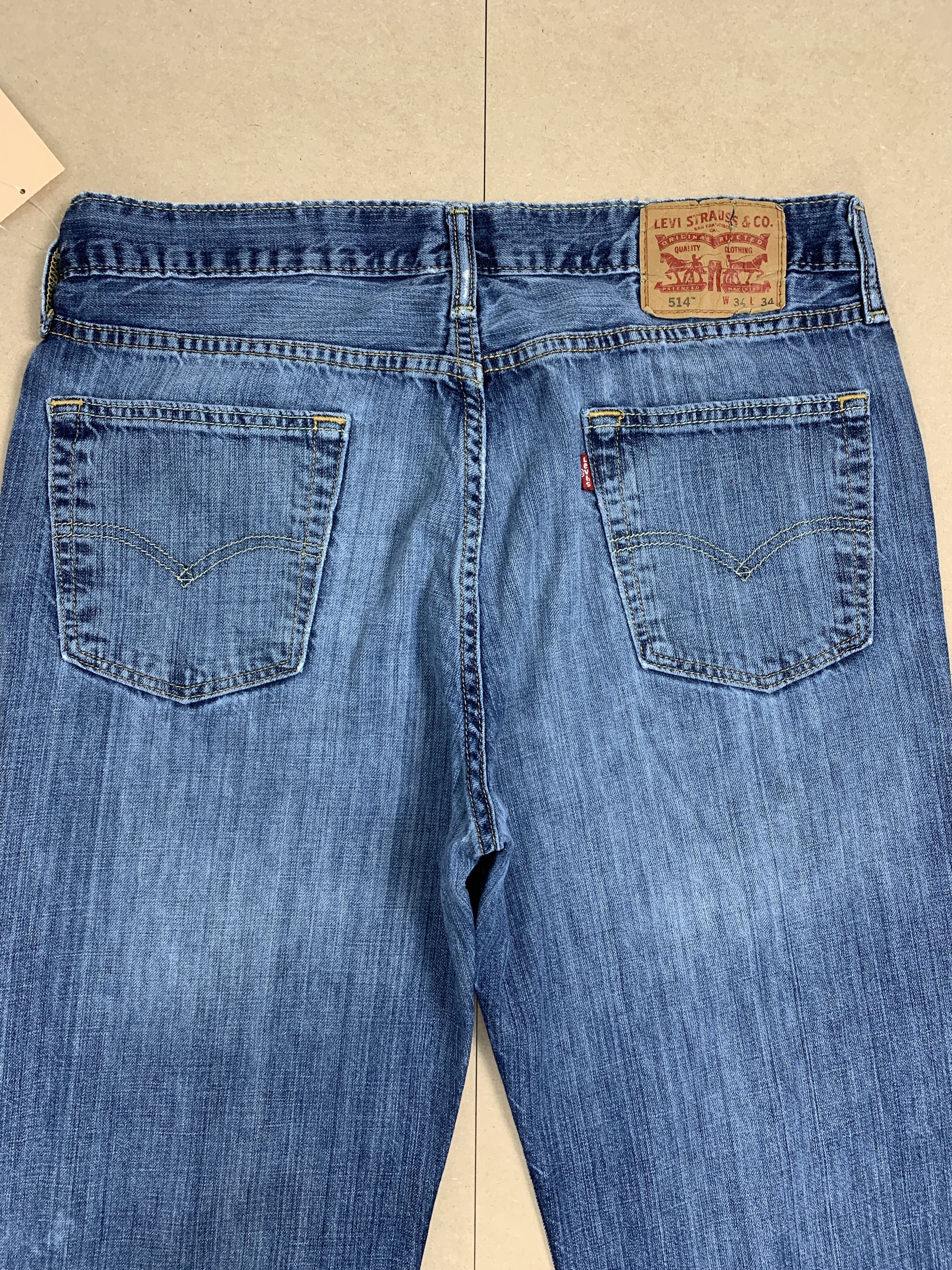 Levi's Vintage LEVI'S 514 Straight Cut Faded Blue Jeans Size US 34 / EU 50 - 6 Thumbnail