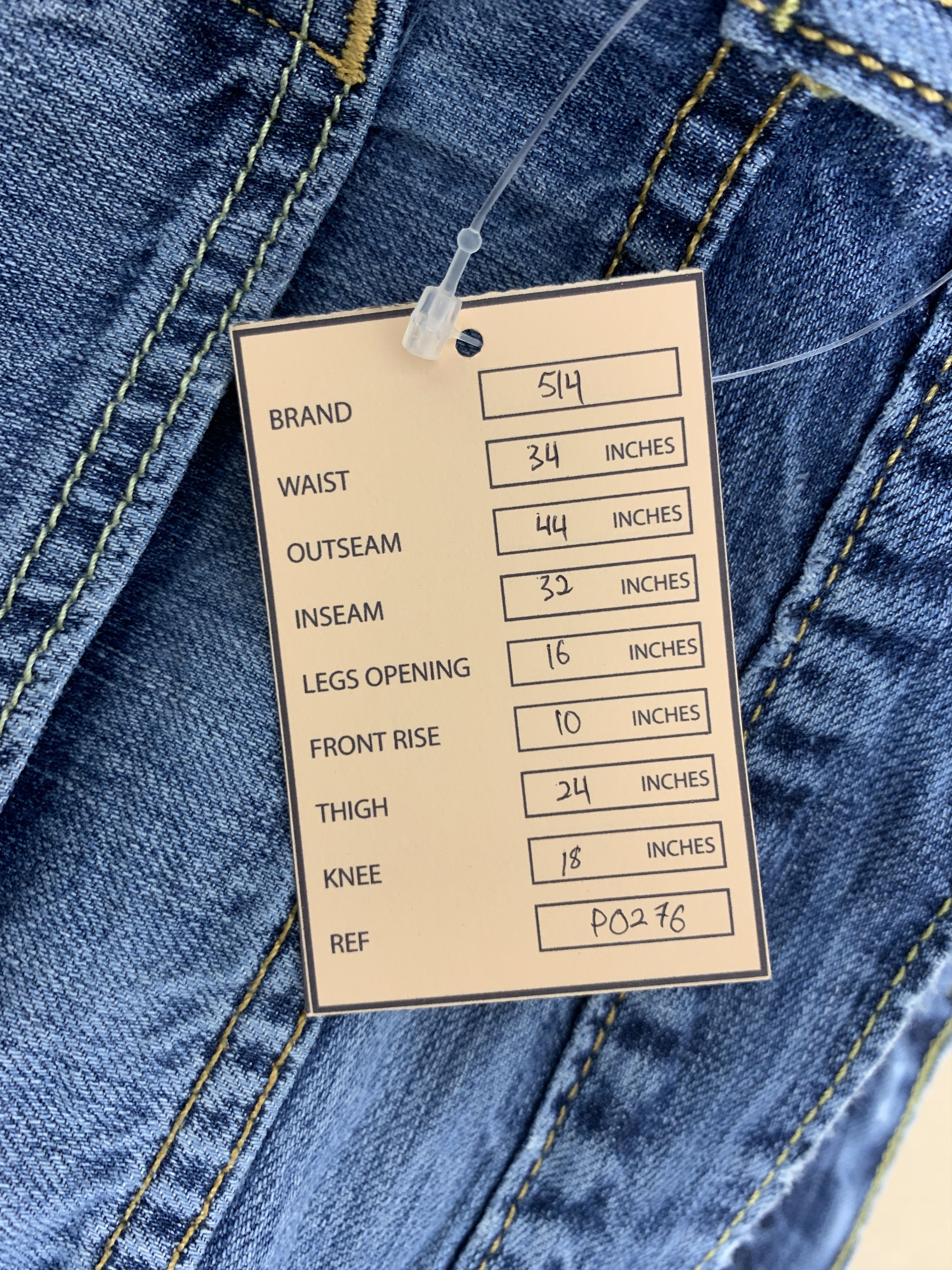 Levi's Vintage LEVI'S 514 Straight Cut Faded Blue Jeans Size US 34 / EU 50 - 18 Thumbnail