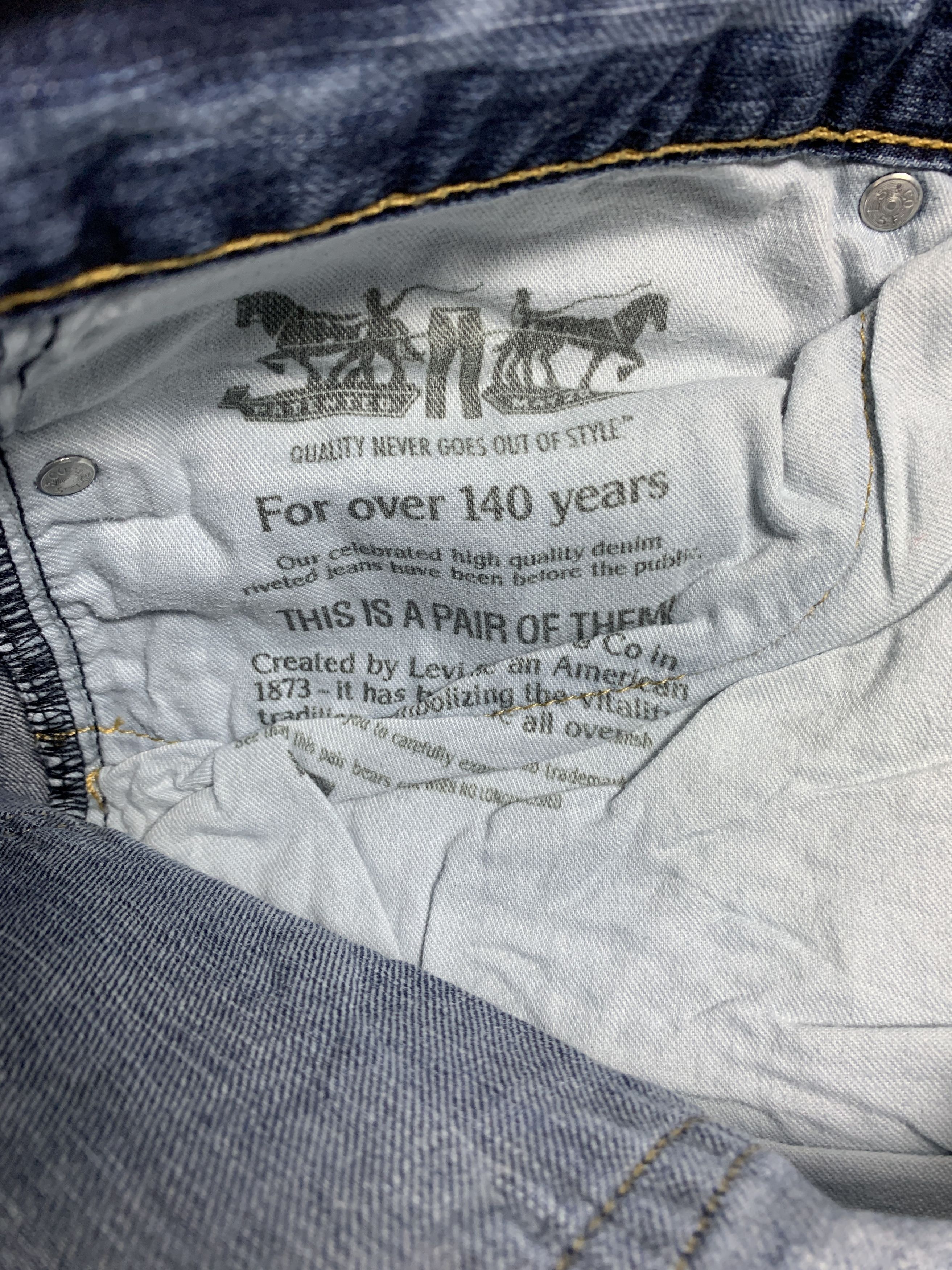 Levi's Vintage LEVI'S 514 Straight Cut Faded Blue Jeans Size US 34 / EU 50 - 9 Thumbnail