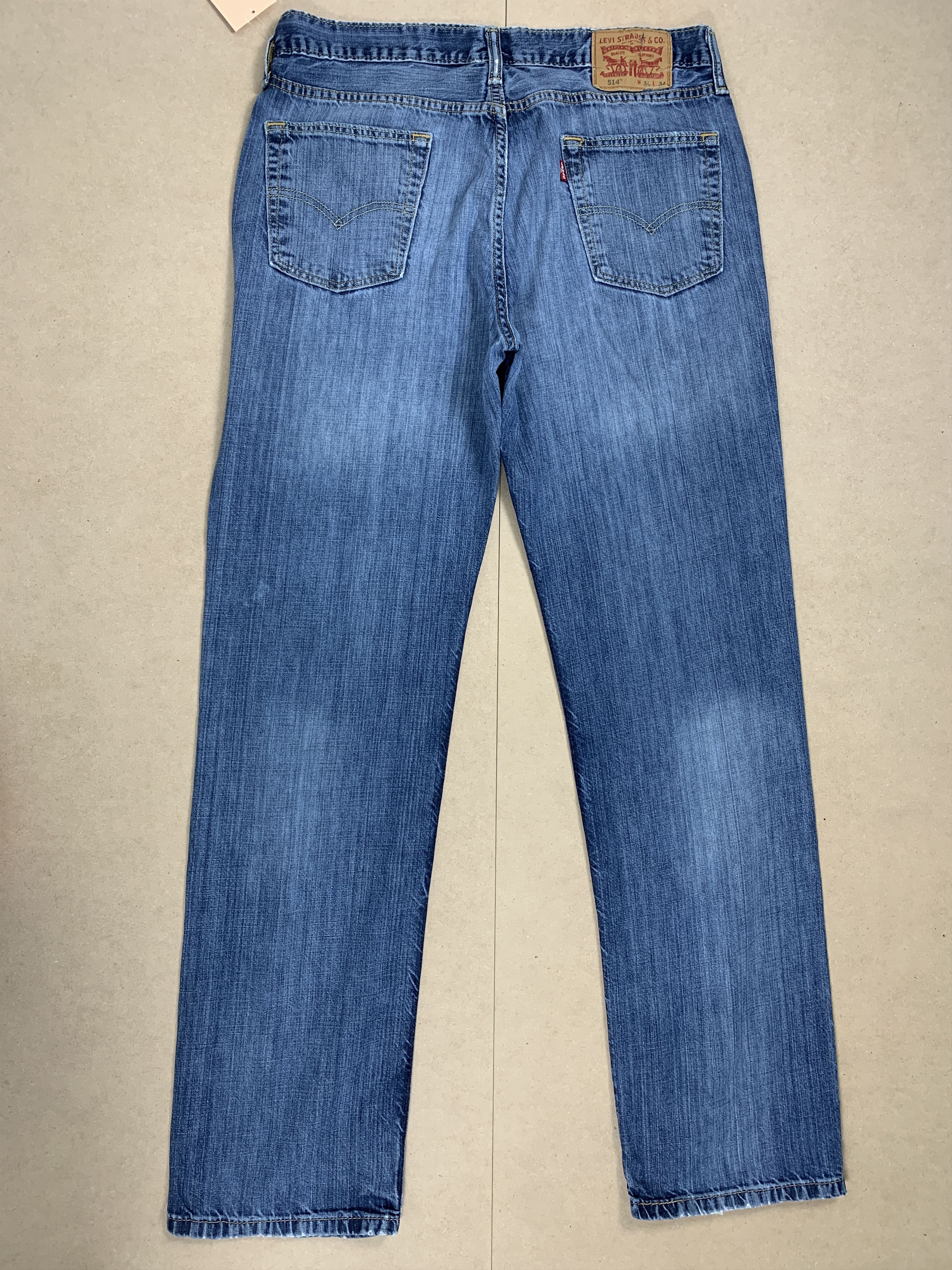 Levi's Vintage LEVI'S 514 Straight Cut Faded Blue Jeans Size US 34 / EU 50 - 5 Thumbnail