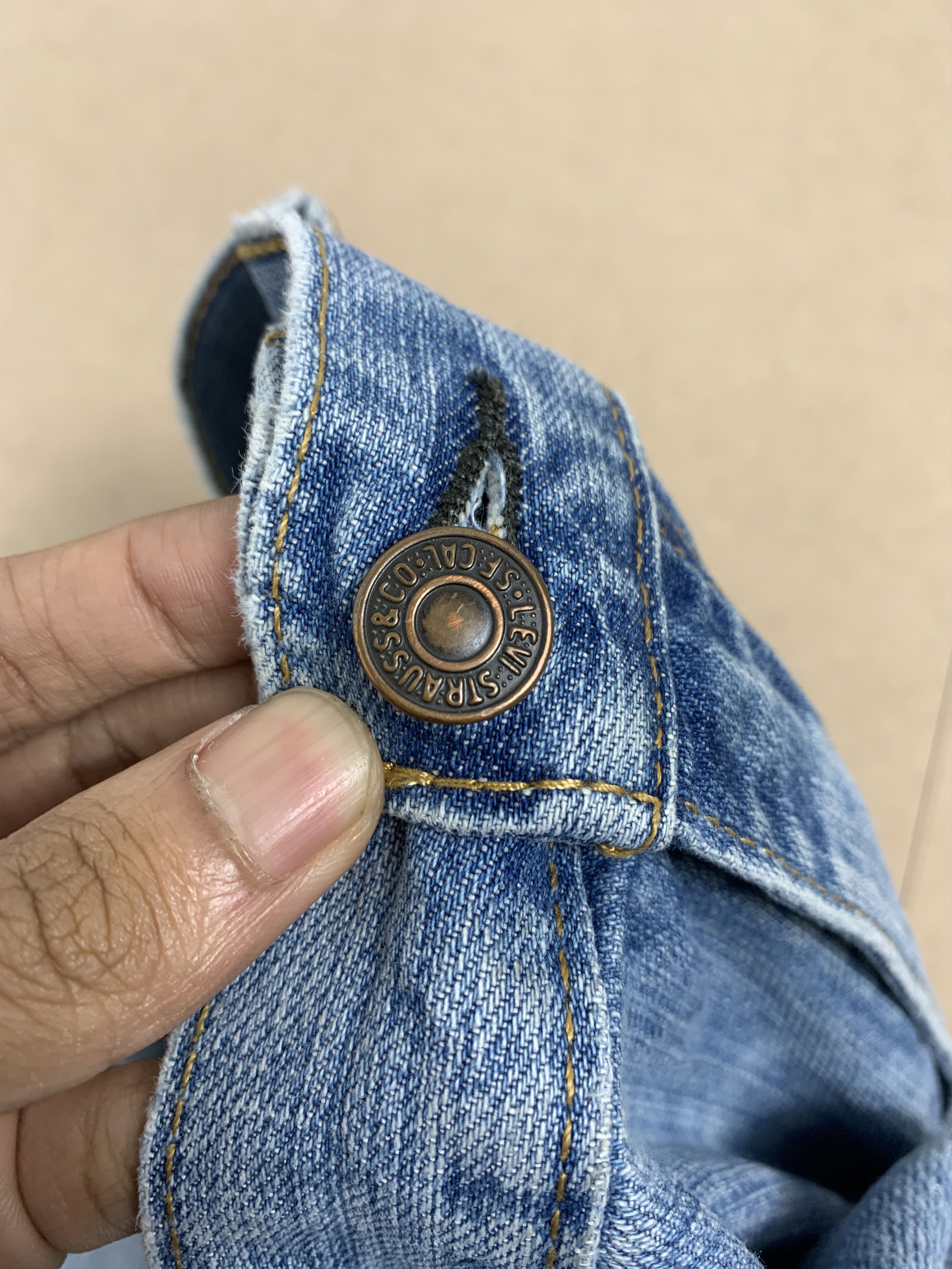 Levi's × Vintage Vintage Levis 569 Straight Cut Faded Mid Wash Jeans Size US 42 / EU 58 - 16 Thumbnail
