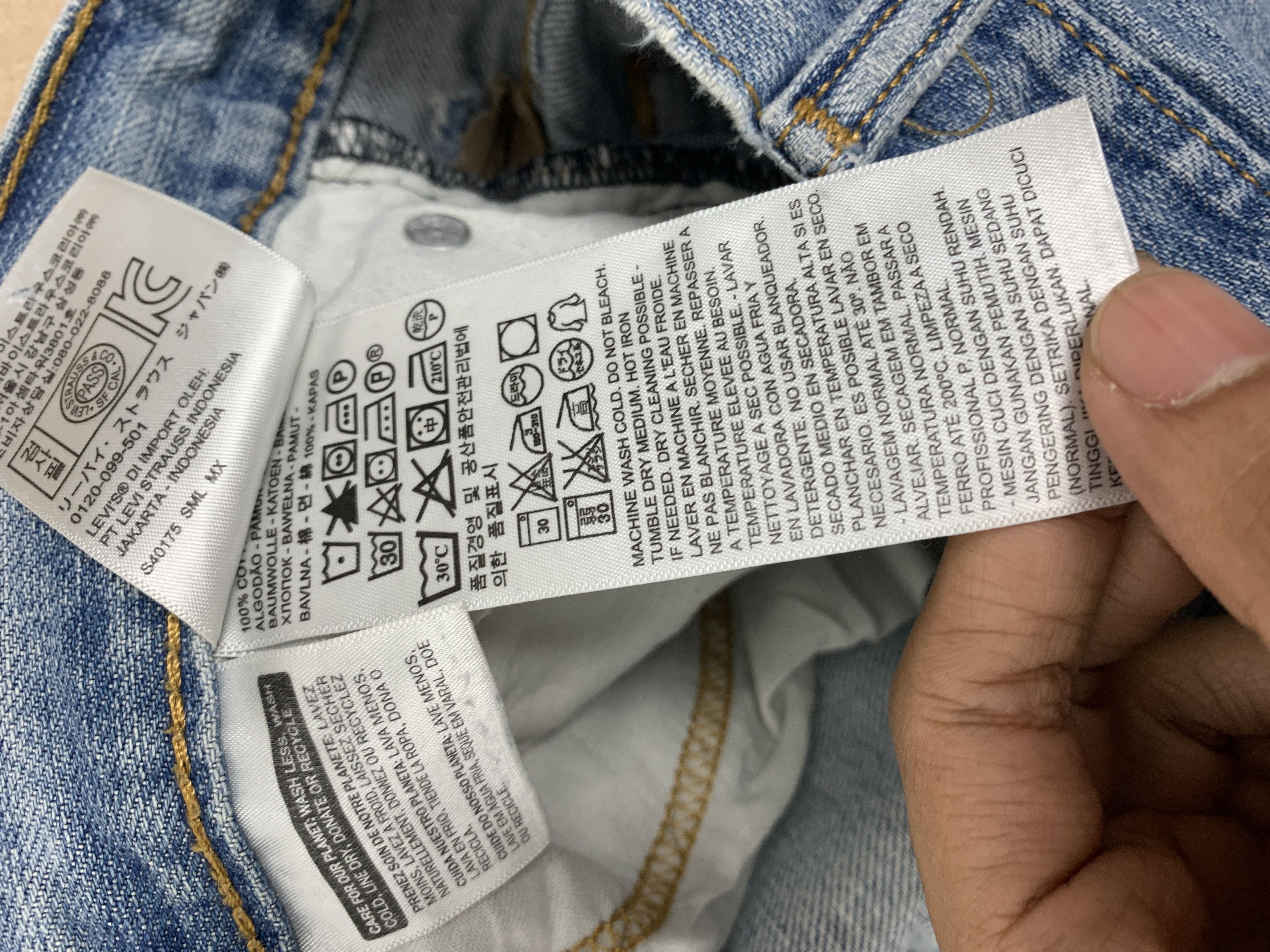 Levi's × Vintage Vintage Levis 569 Straight Cut Faded Mid Wash Jeans Size US 42 / EU 58 - 12 Thumbnail