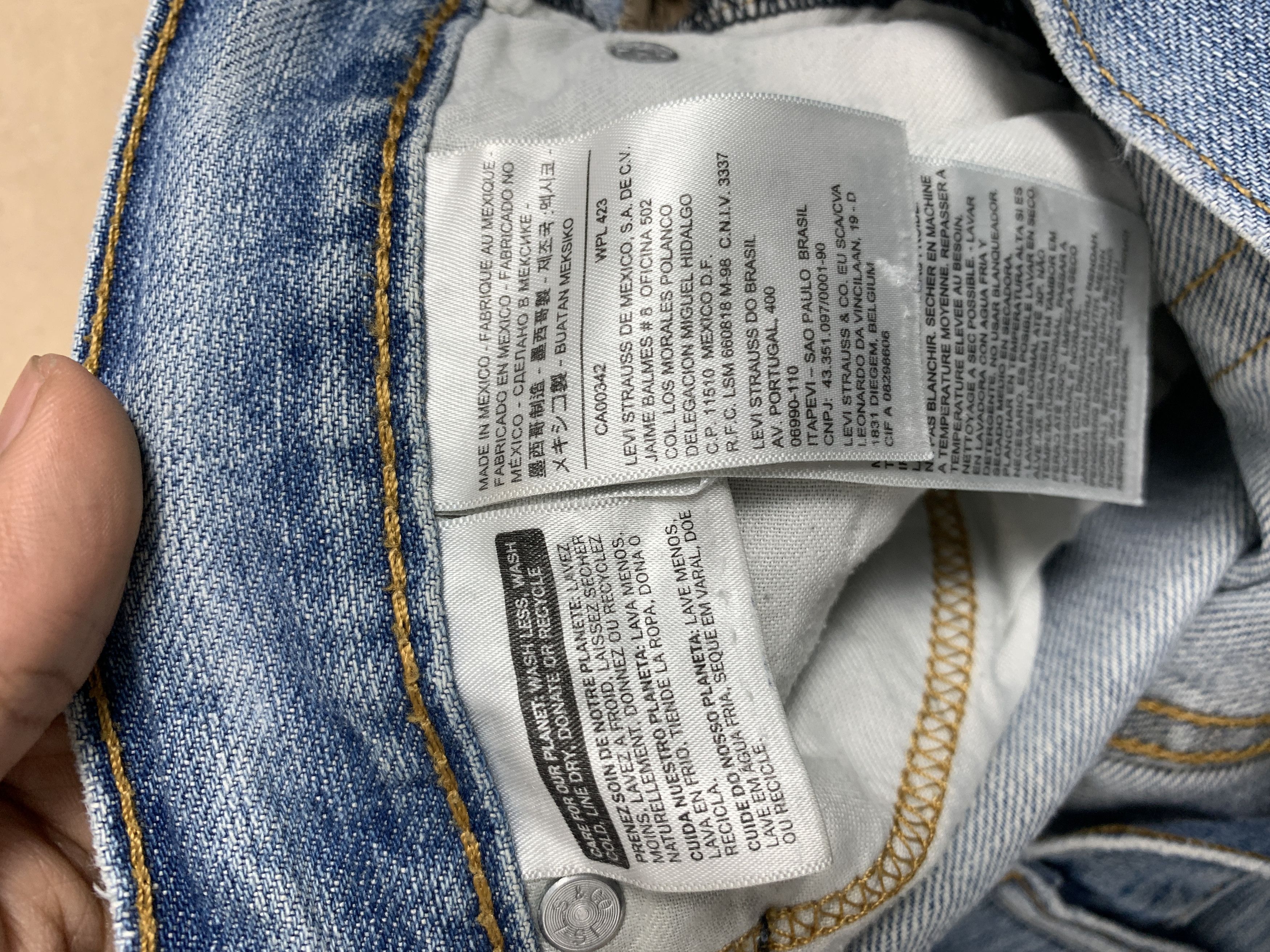 Levi's × Vintage Vintage Levis 569 Straight Cut Faded Mid Wash Jeans Size US 42 / EU 58 - 10 Thumbnail