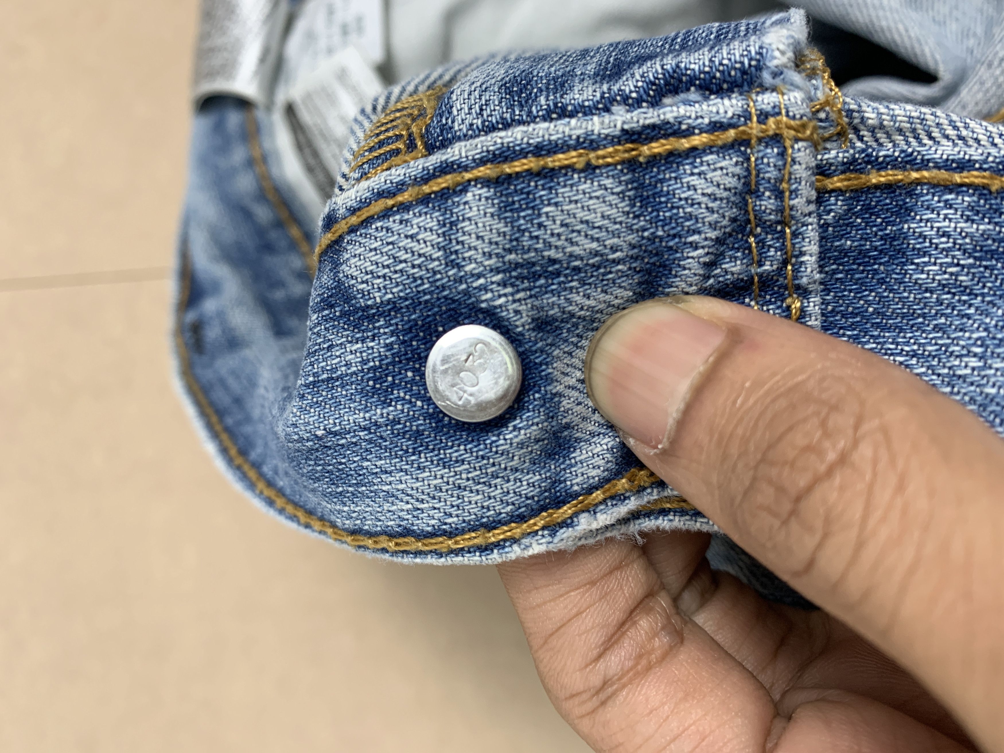 Levi's × Vintage Vintage Levis 569 Straight Cut Faded Mid Wash Jeans Size US 42 / EU 58 - 15 Thumbnail