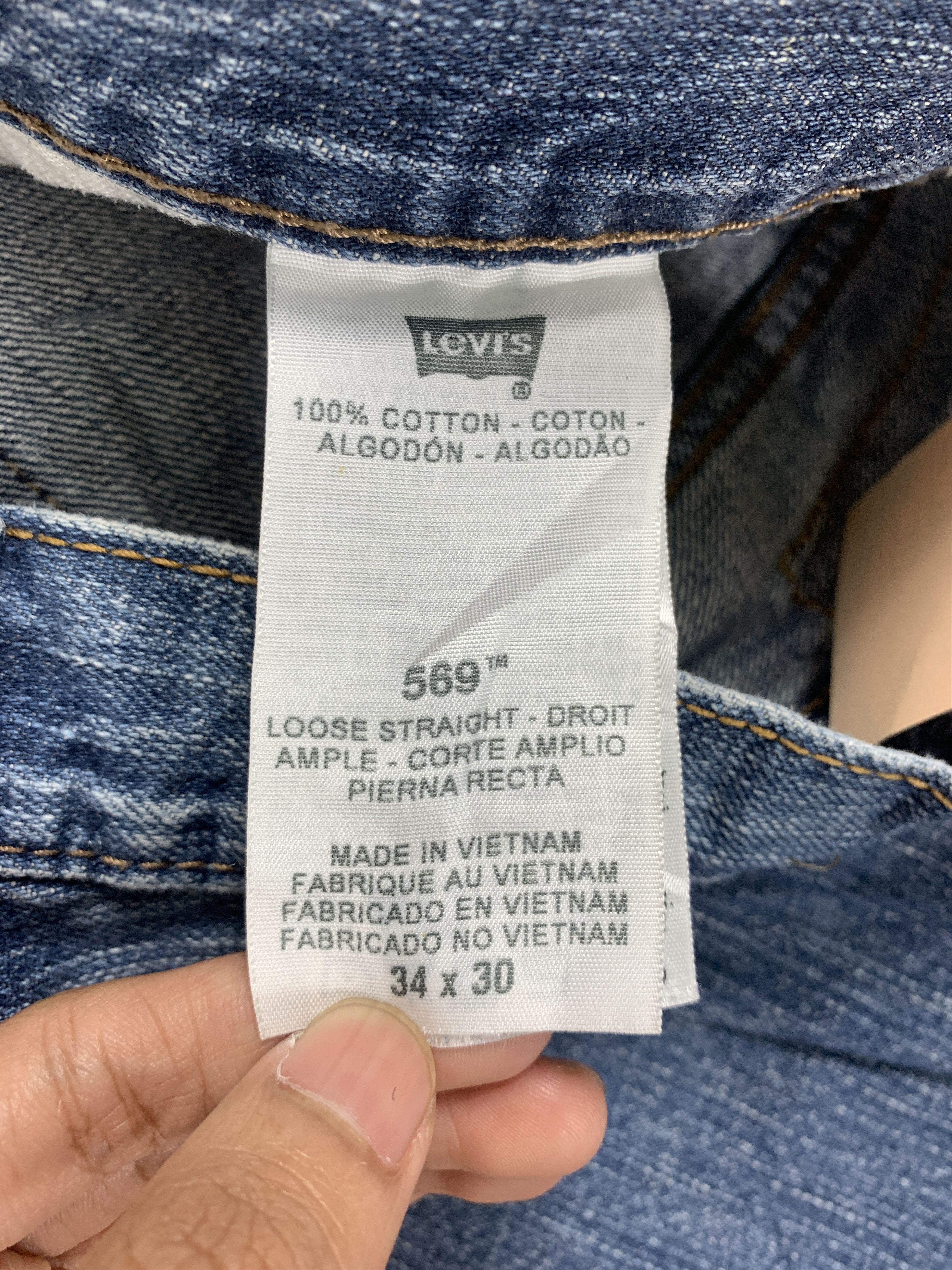Levi's Vintage Levi's 569 Distressed Faded Mid Wash Jeans Size US 34 / EU 50 - 12 Thumbnail