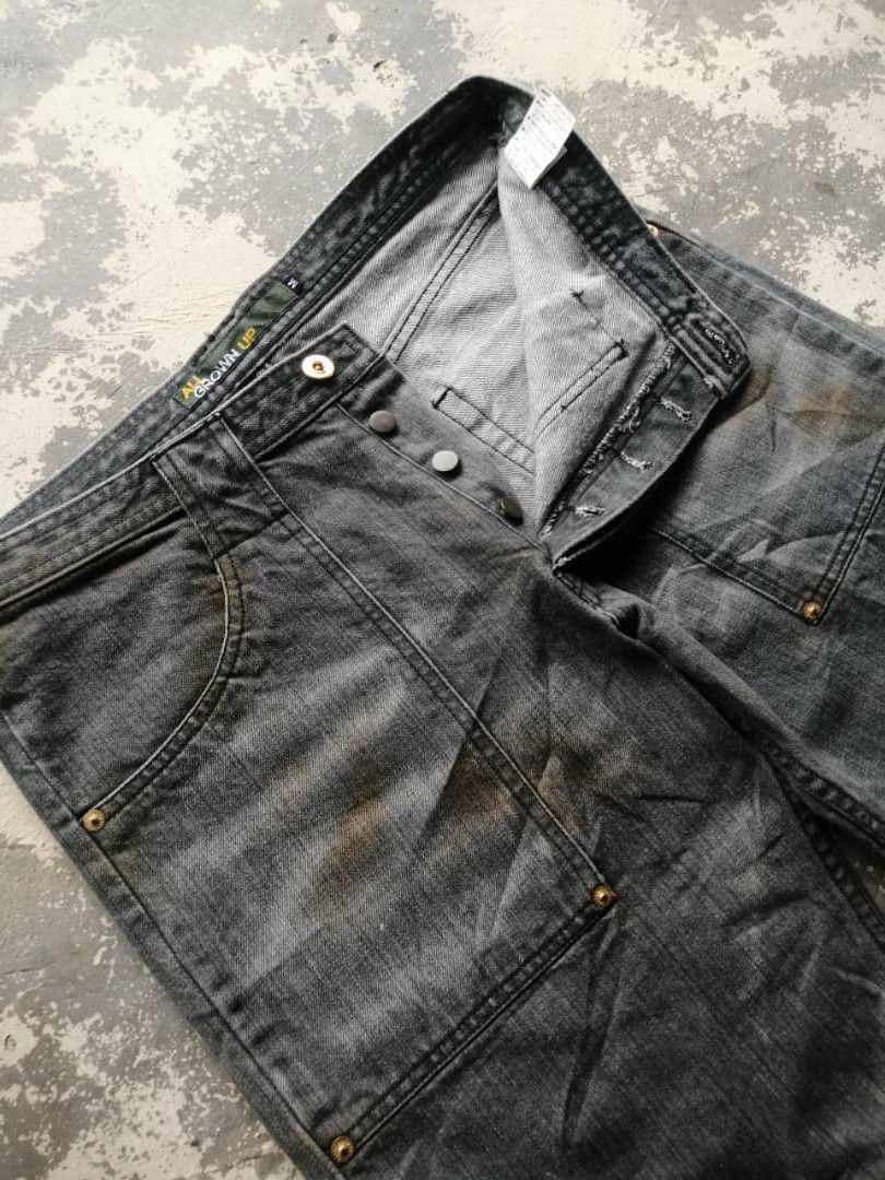 Japanese Brand × Vintage Baggy Faded Japanese Rusty Dirty Distressed Jeans Size US 32 / EU 48 - 7 Thumbnail