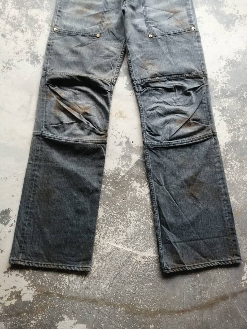 Japanese Brand × Vintage Baggy Faded Japanese Rusty Dirty Distressed Jeans Size US 32 / EU 48 - 6 Thumbnail