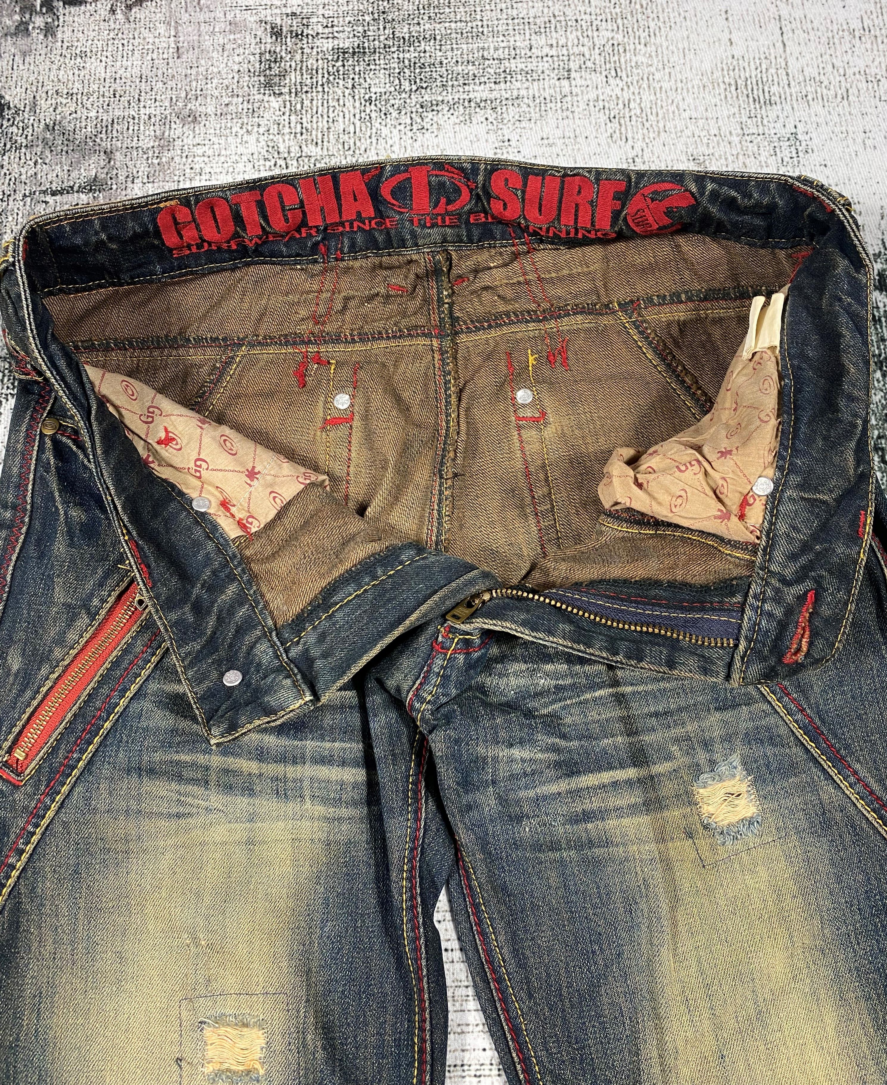 Gotcha × Japanese Brand Japanese Gotcha Rusty Distressed Denim Size US 31 - 5 Thumbnail