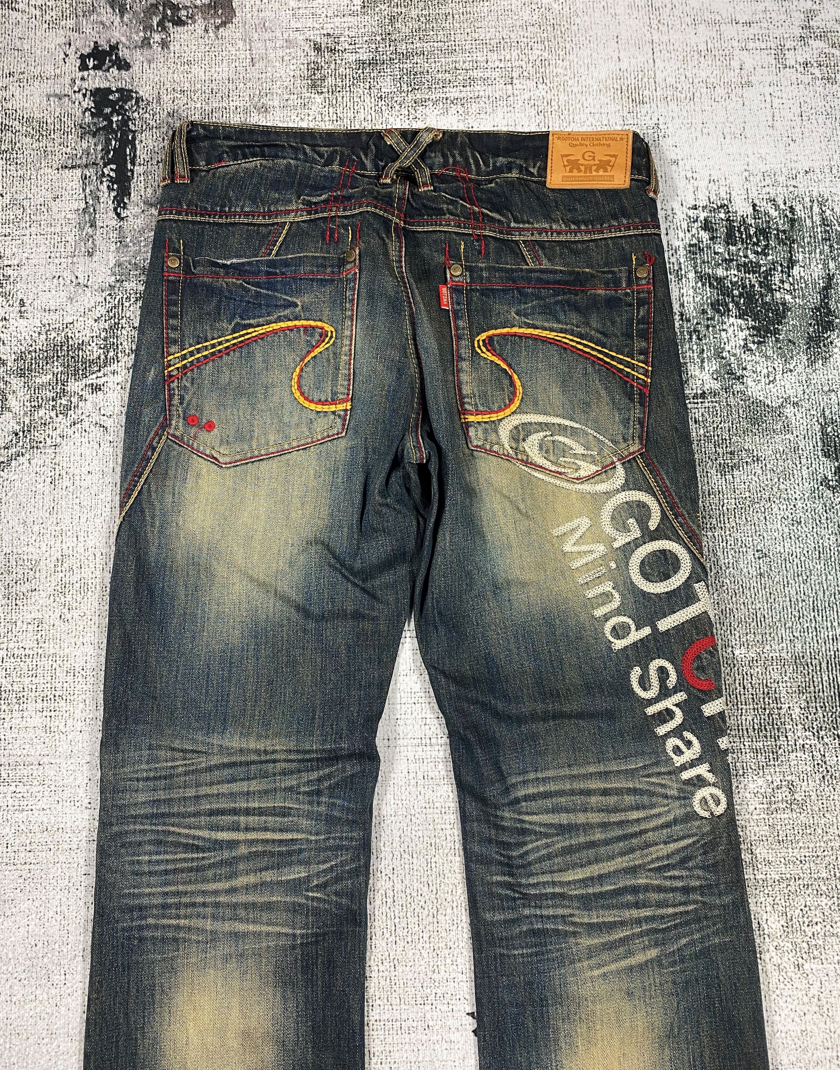 Gotcha × Japanese Brand Japanese Gotcha Rusty Distressed Denim Size US 31 - 6 Thumbnail