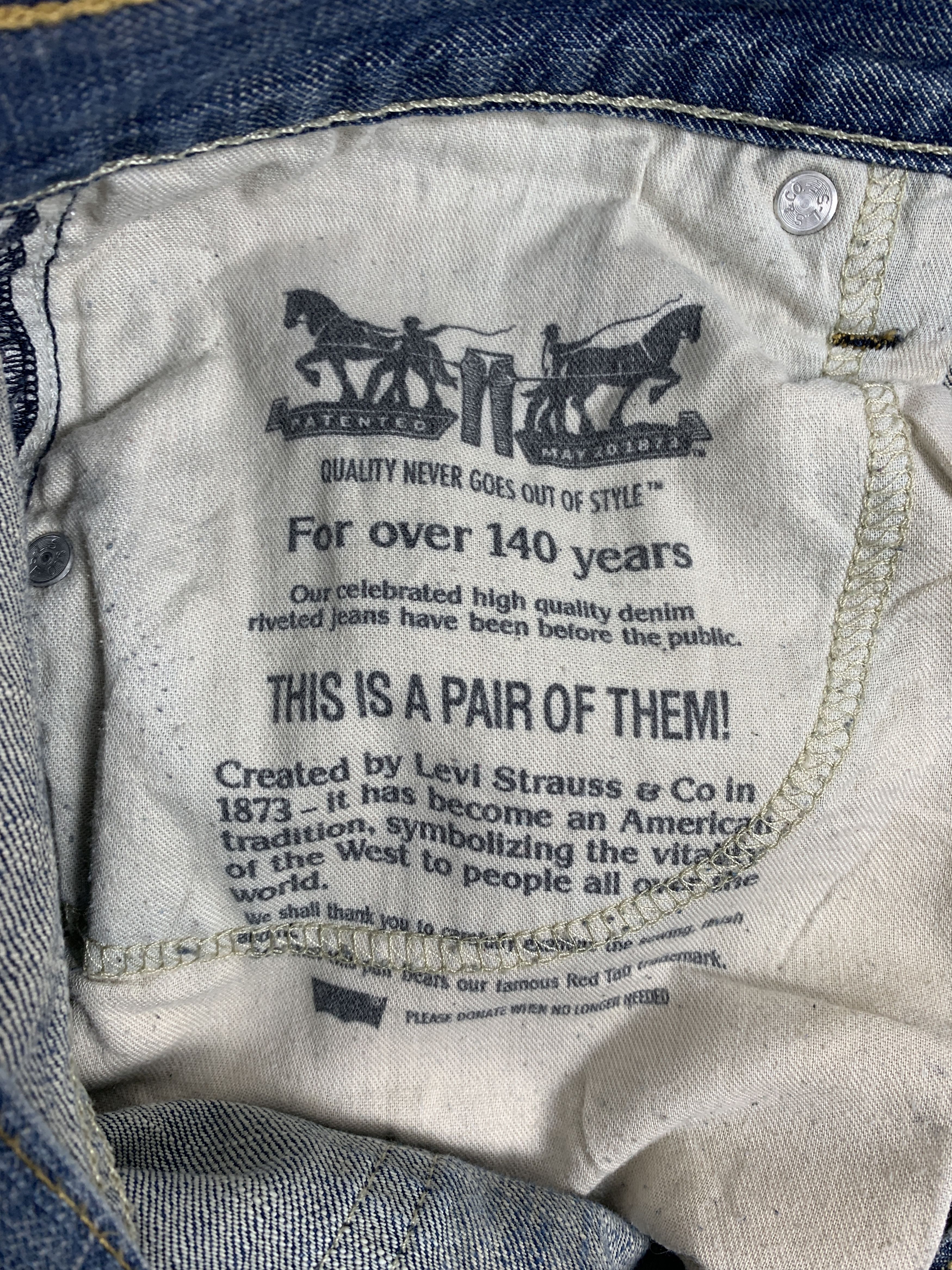 Levi's Vintage LEVI'S 569 Straight Cut Faded Jeans P0195 Size US 34 / EU 50 - 9 Thumbnail