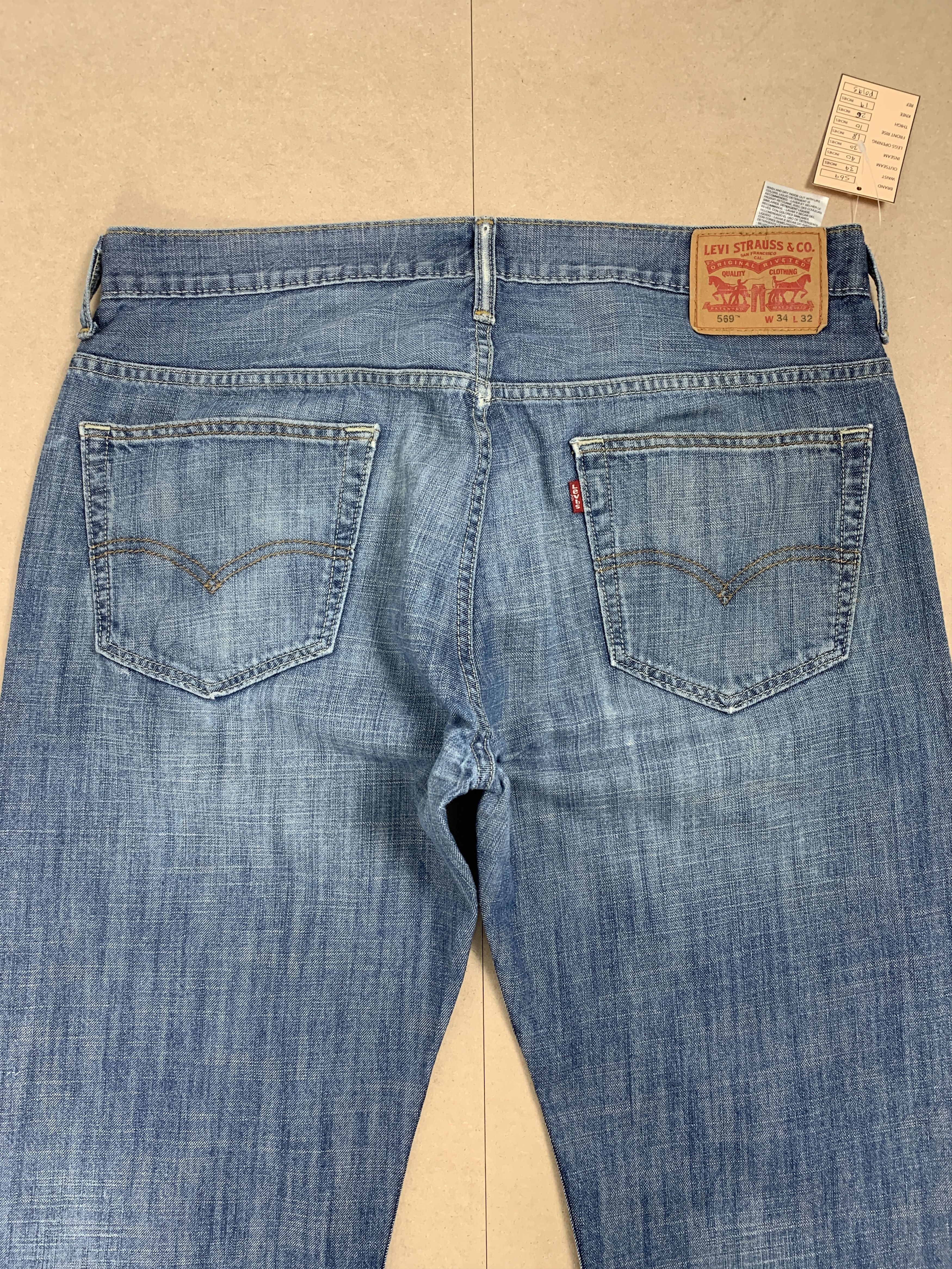 Levi's Vintage LEVI'S 569 Straight Cut Faded Jeans P0195 Size US 34 / EU 50 - 6 Thumbnail