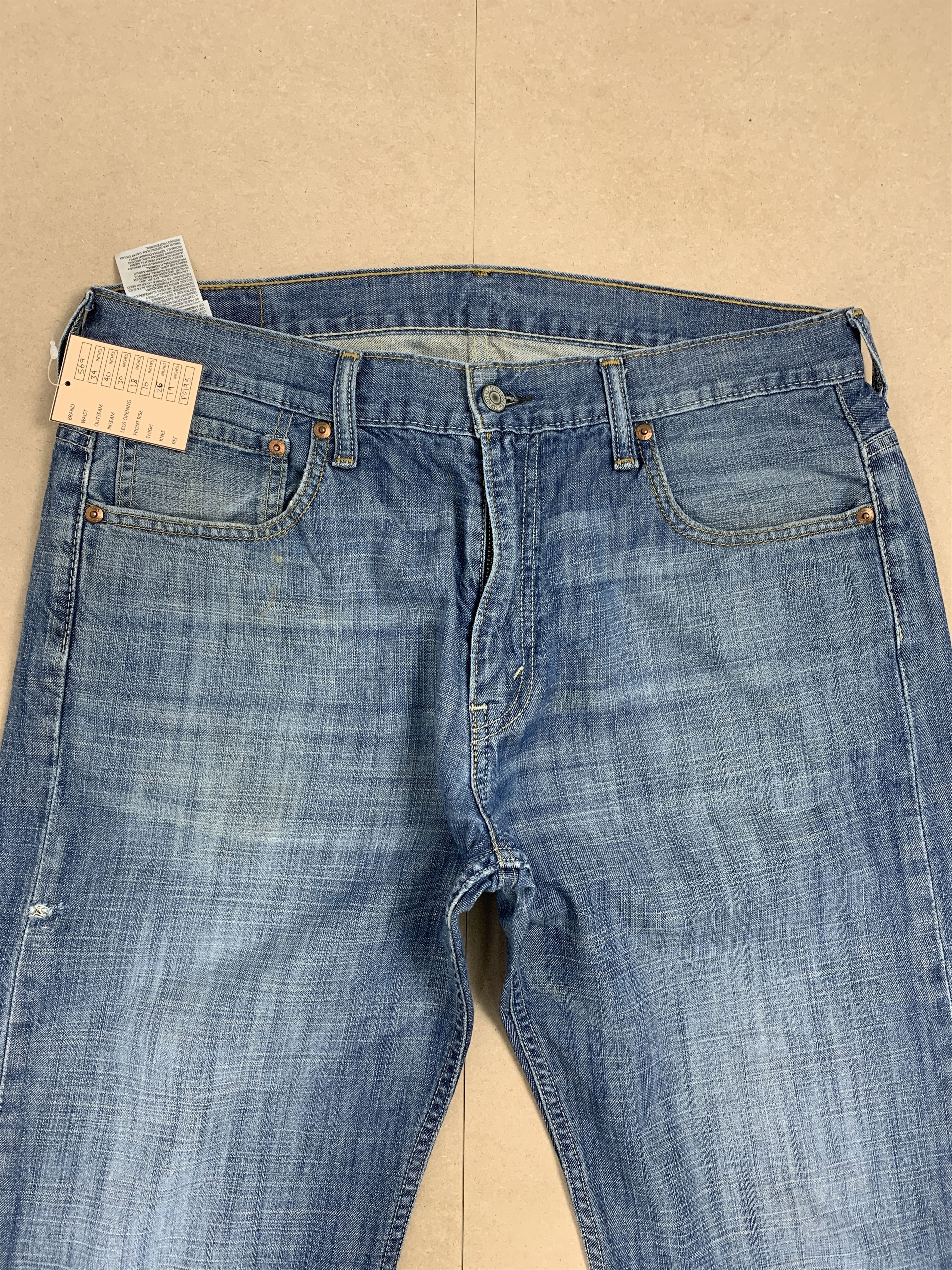 Levi's Vintage LEVI'S 569 Straight Cut Faded Jeans P0195 Size US 34 / EU 50 - 2 Thumbnail