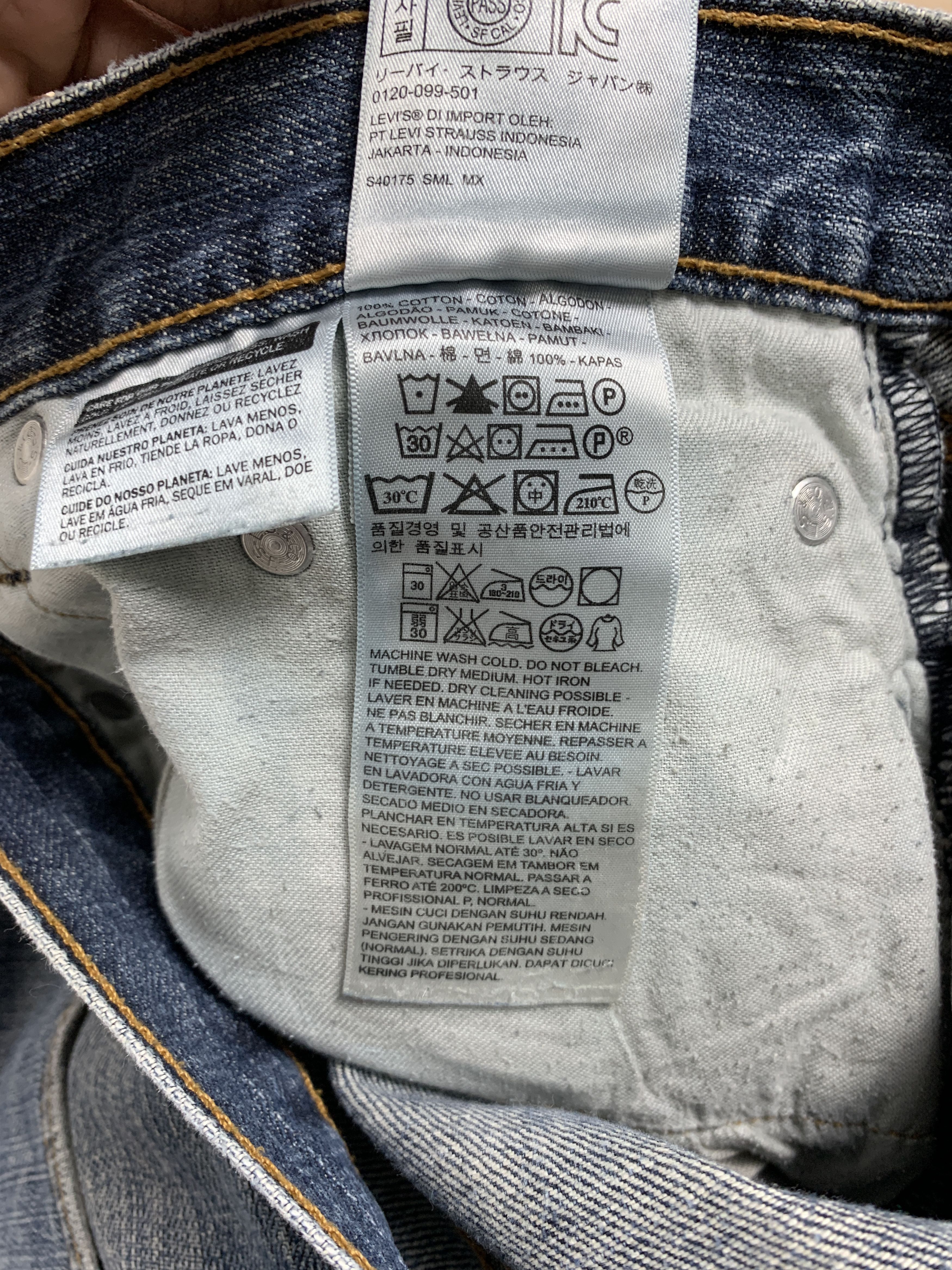 Levi's × Vintage Vintage Levis 559 Straight Cut Faded Blue Jeans Size US 38 / EU 54 - 15 Thumbnail