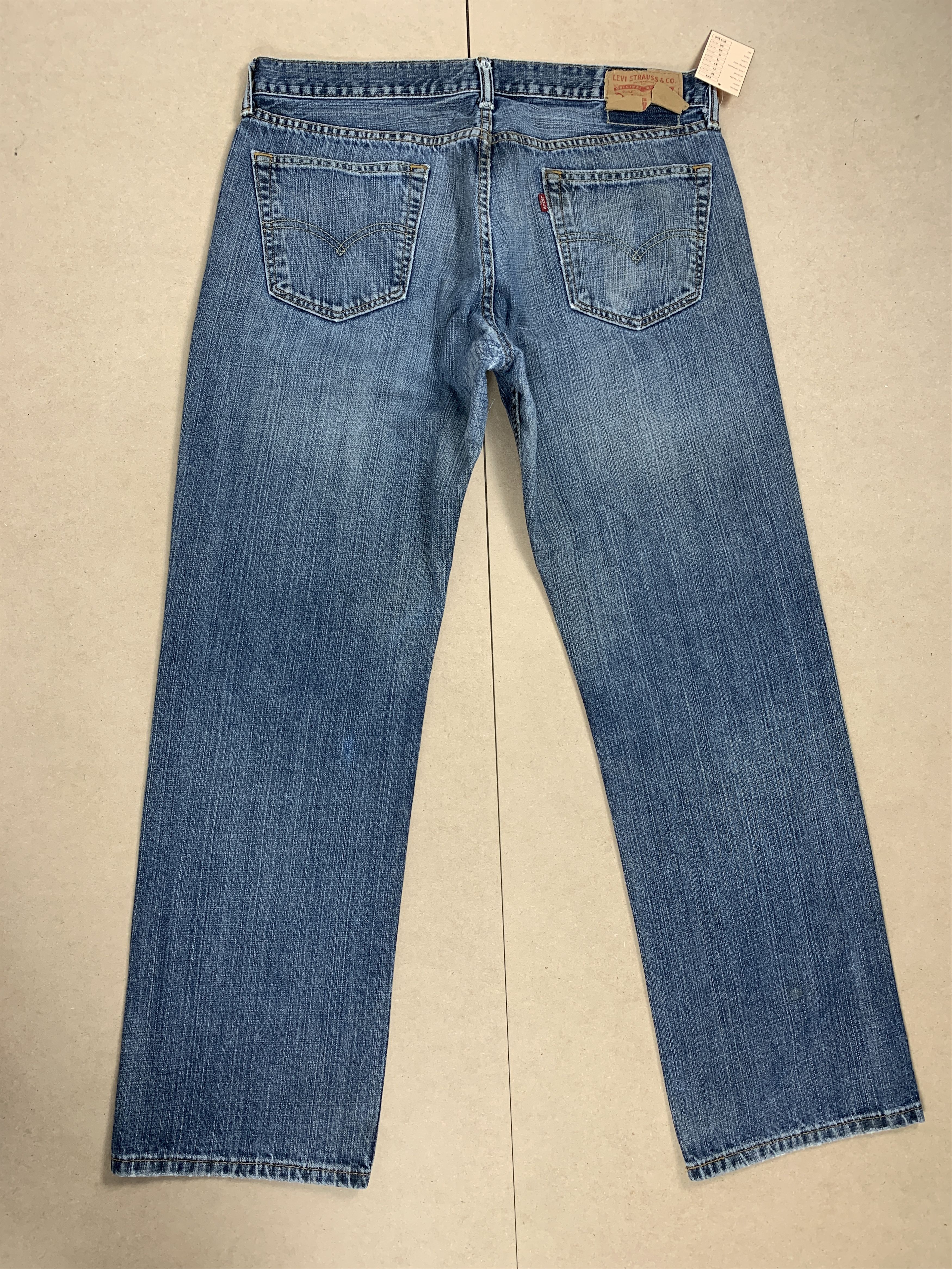 Levi's × Vintage Vintage Levis 559 Straight Cut Faded Blue Jeans Size US 38 / EU 54 - 5 Thumbnail