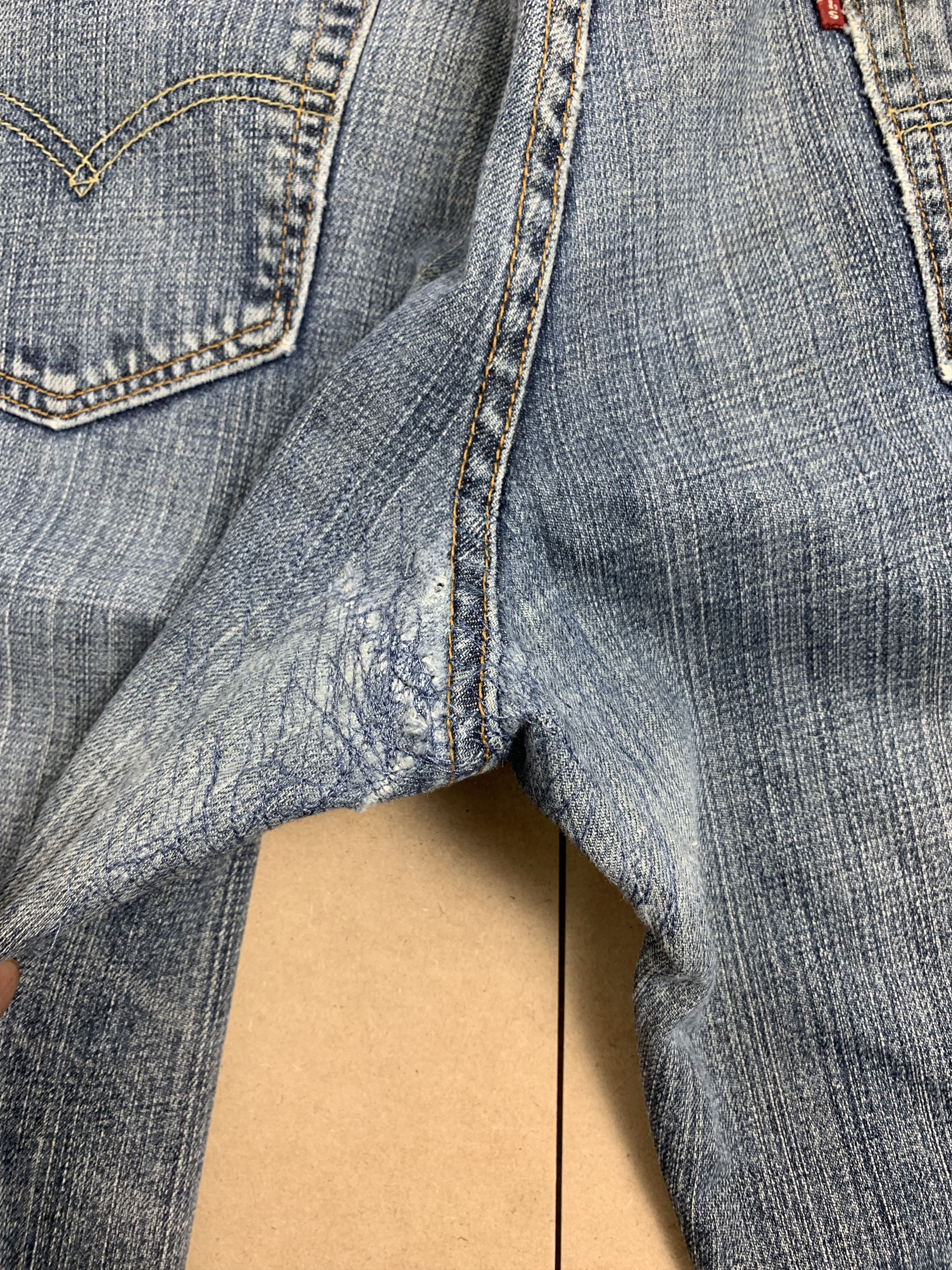 Levi's × Vintage Vintage Levis 559 Straight Cut Faded Blue Jeans Size US 38 / EU 54 - 7 Thumbnail