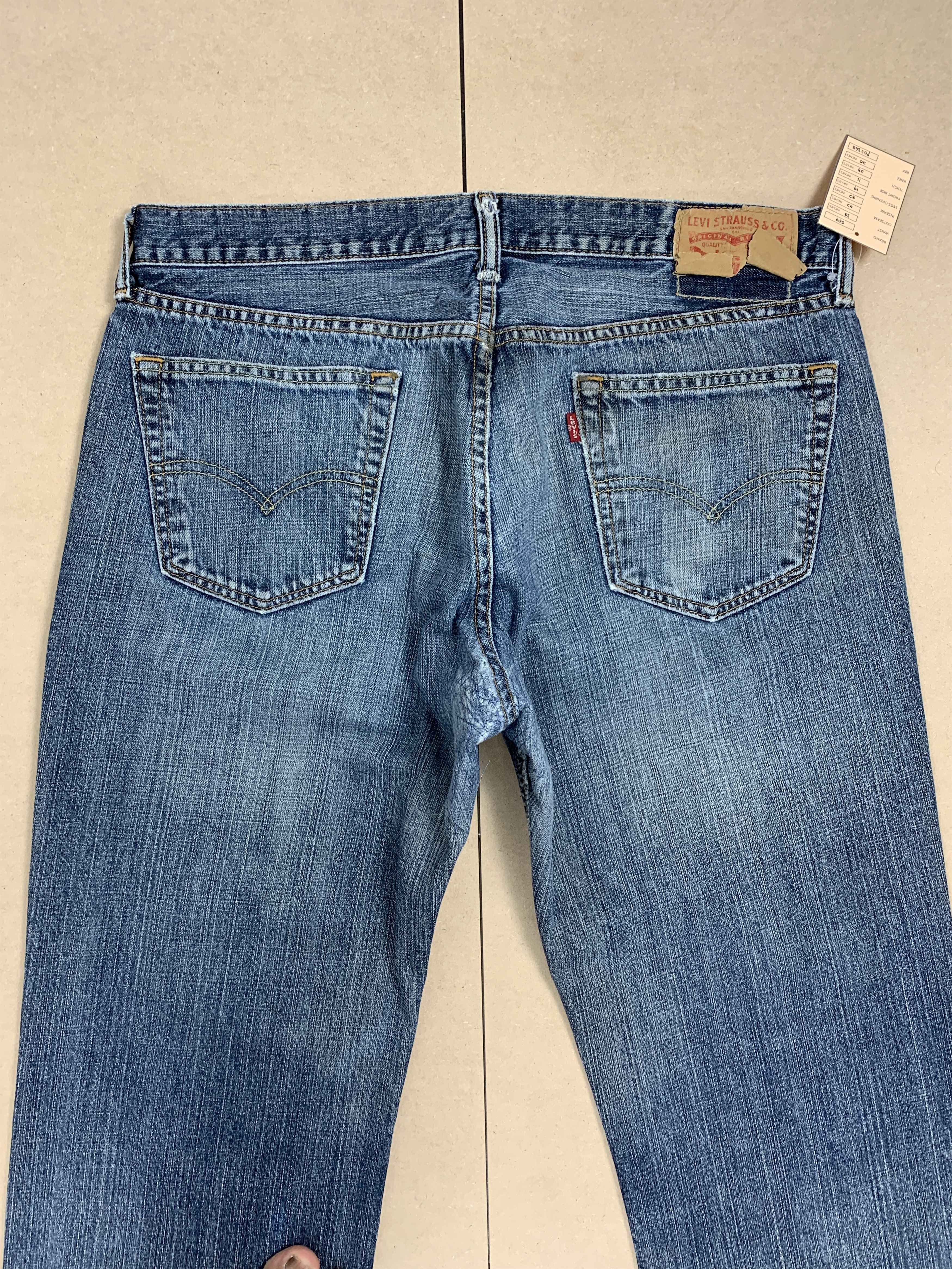 Levi's × Vintage Vintage Levis 559 Straight Cut Faded Blue Jeans Size US 38 / EU 54 - 6 Thumbnail