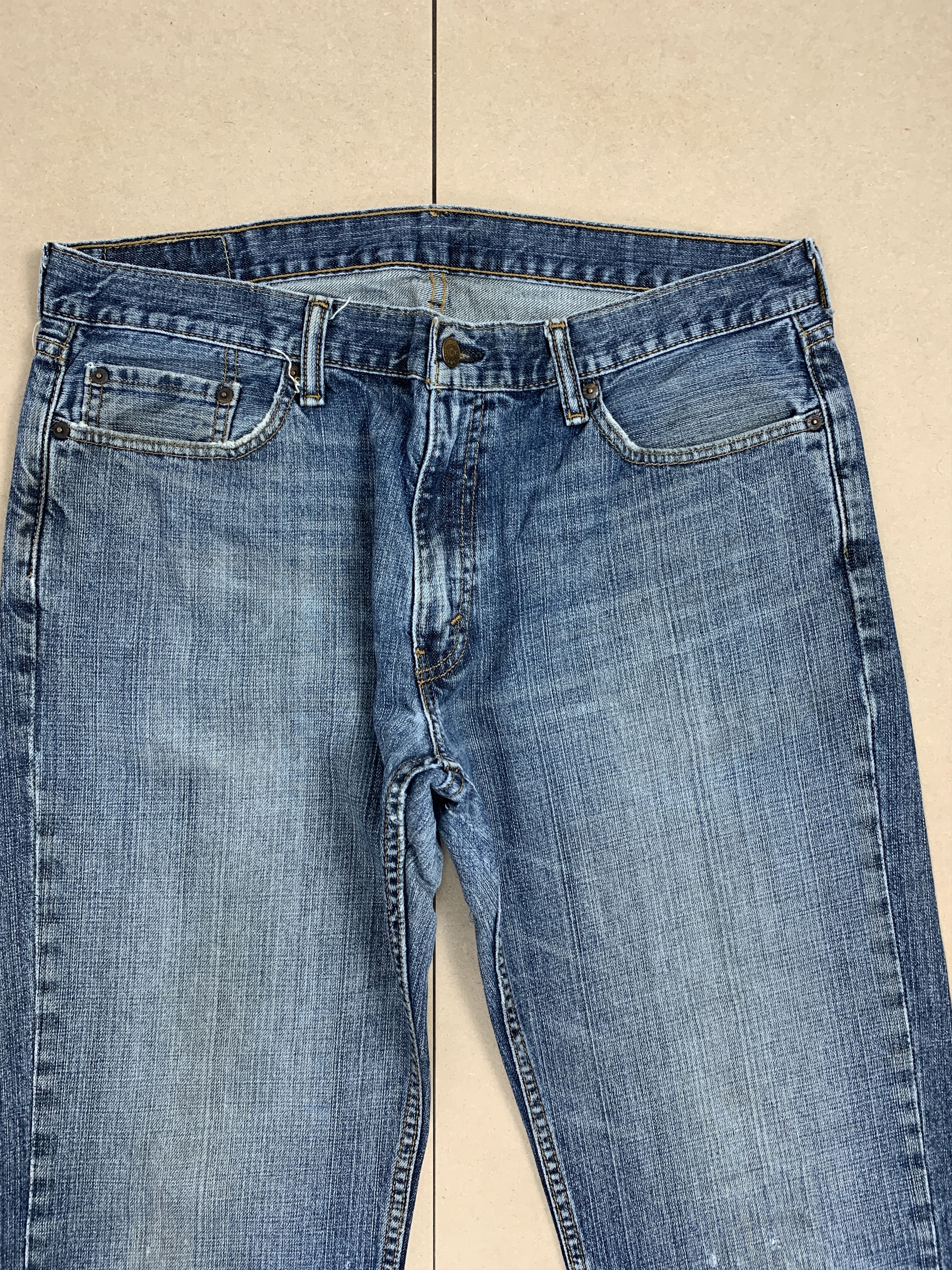 Levi's × Vintage Vintage Levis 559 Straight Cut Faded Blue Jeans Size US 38 / EU 54 - 2 Thumbnail