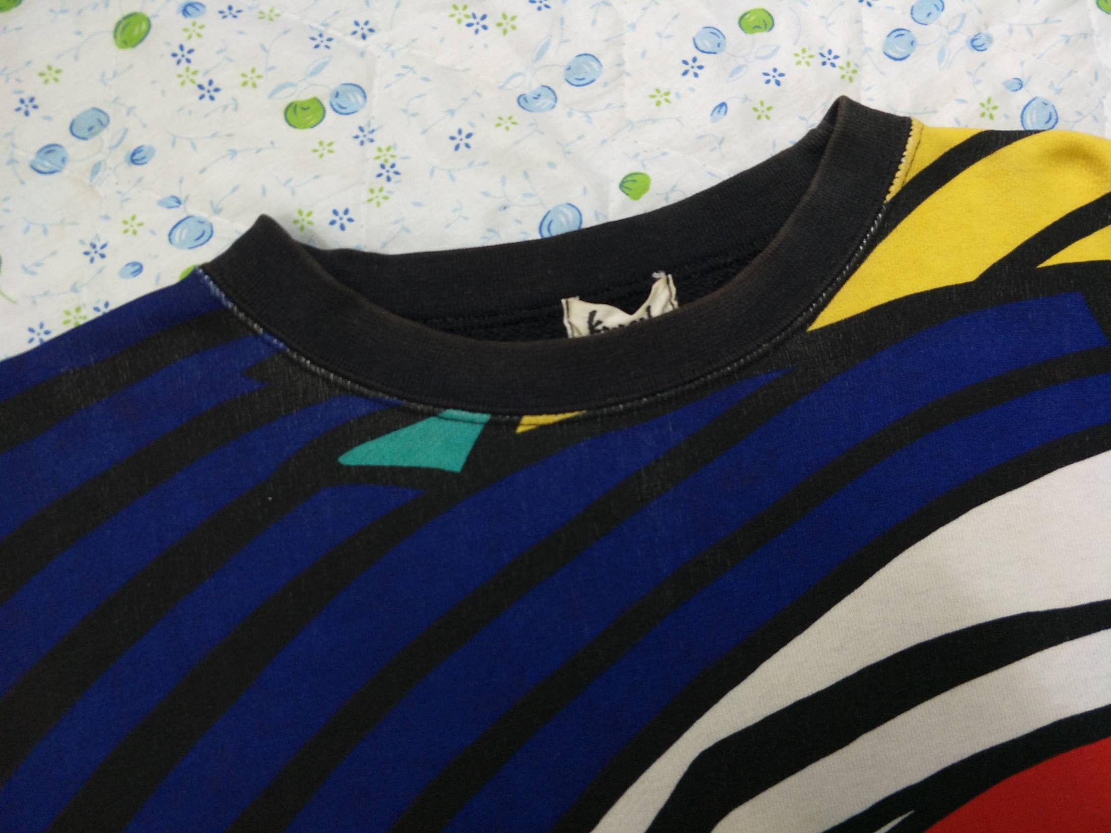 Japanese Brand × Kansai Yamamoto 80's KANSAI International Sweatshirt Allover Printed Size US M / EU 48-50 / 2 - 3 Thumbnail