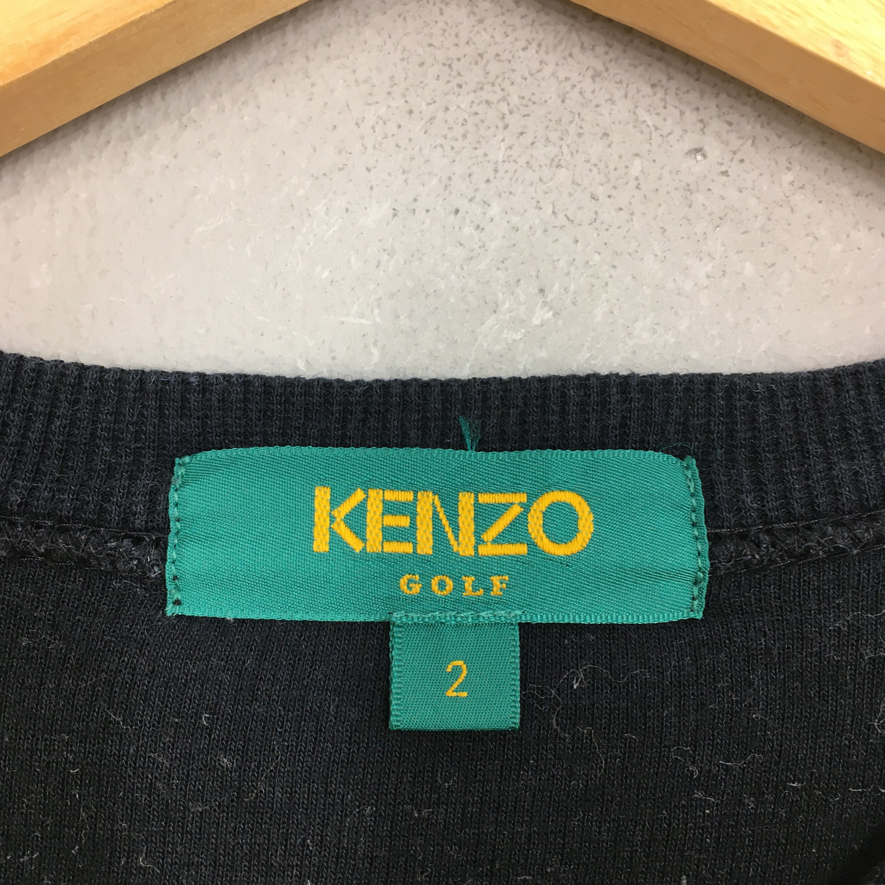 Japanese Brand Vintage Kenzo Jeans Floral Black Sweatshirt Medium Size US M / EU 48-50 / 2 - 5 Thumbnail