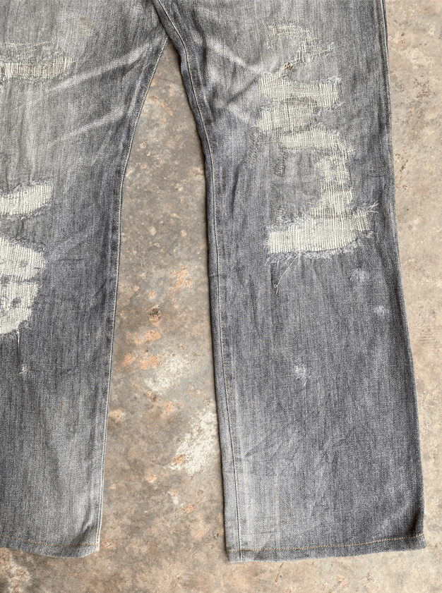 Paul Smith Red Ear Paul Smith Earth Tone Color Distressed Denim Size US 34 / EU 50 - 6 Thumbnail